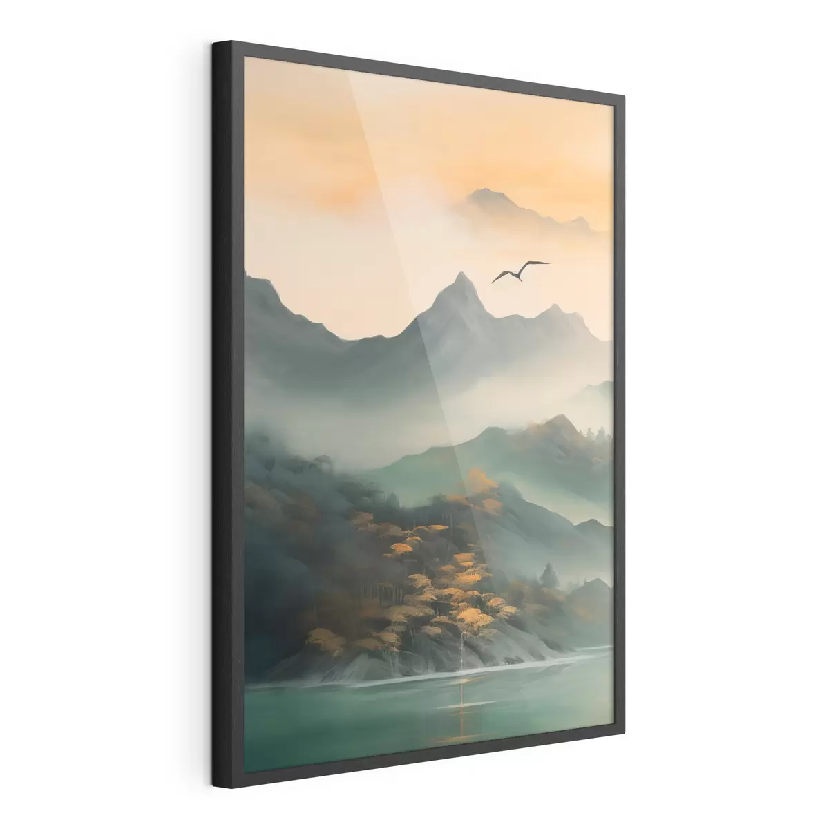 Poster Aube de la montagne mystique f43588