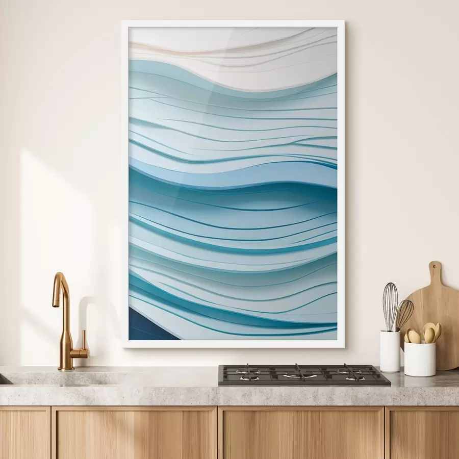 Papier peint Ondes de couleur douces f43584