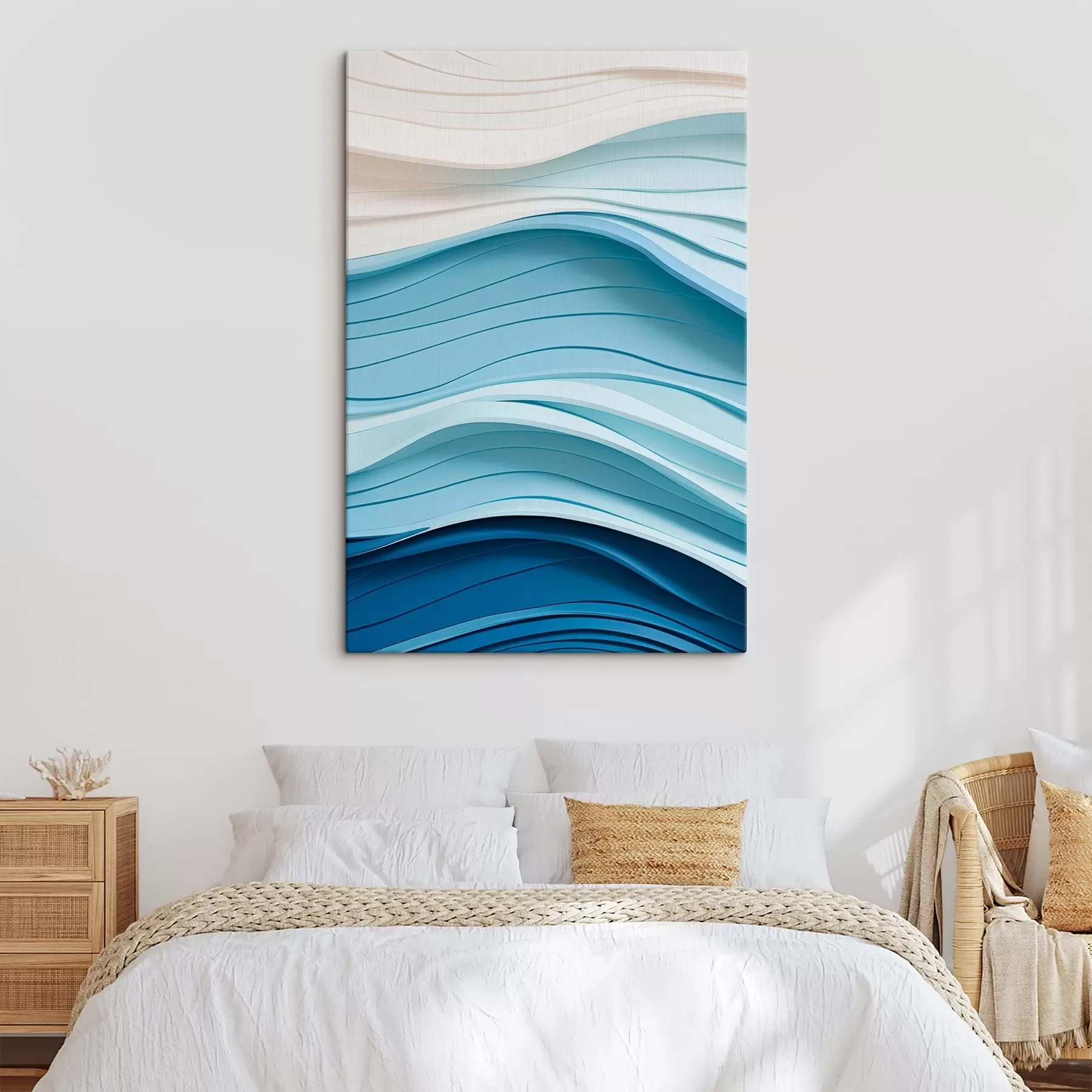 Tableau Ondes de couleur douces s43583