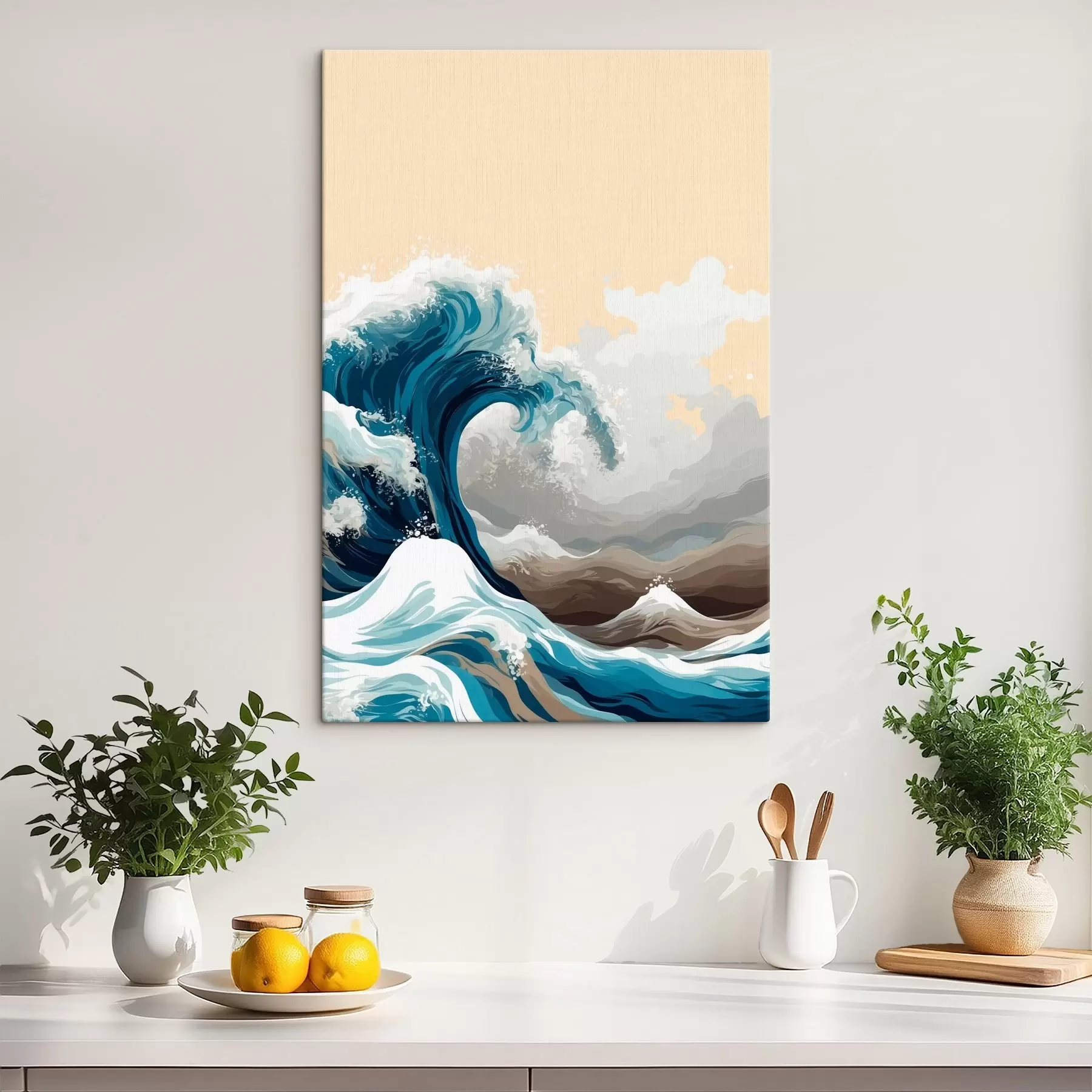 Papier peint Tsunami en style vectoriel s43455