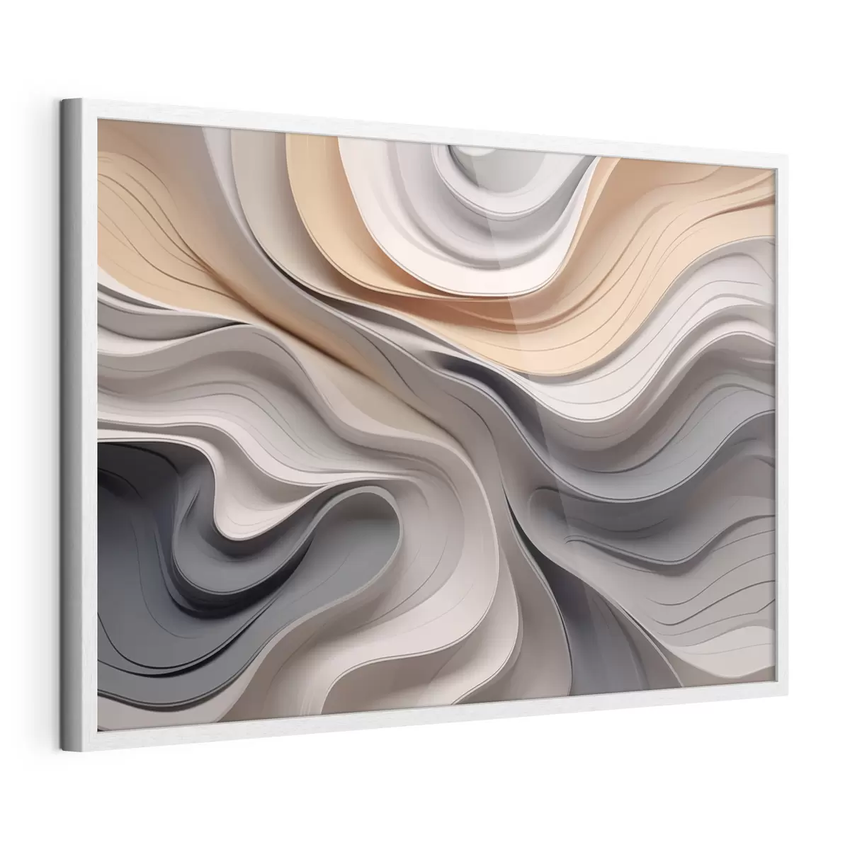 Poster Abstraction de vagues élégantes f43234