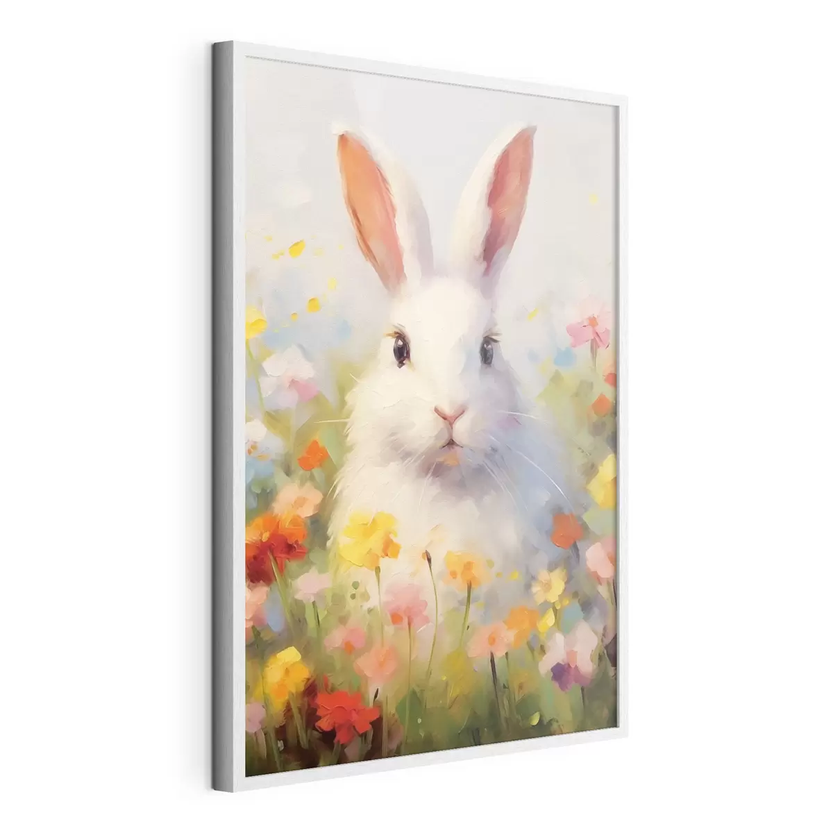 Poster Lapin blanc f43239