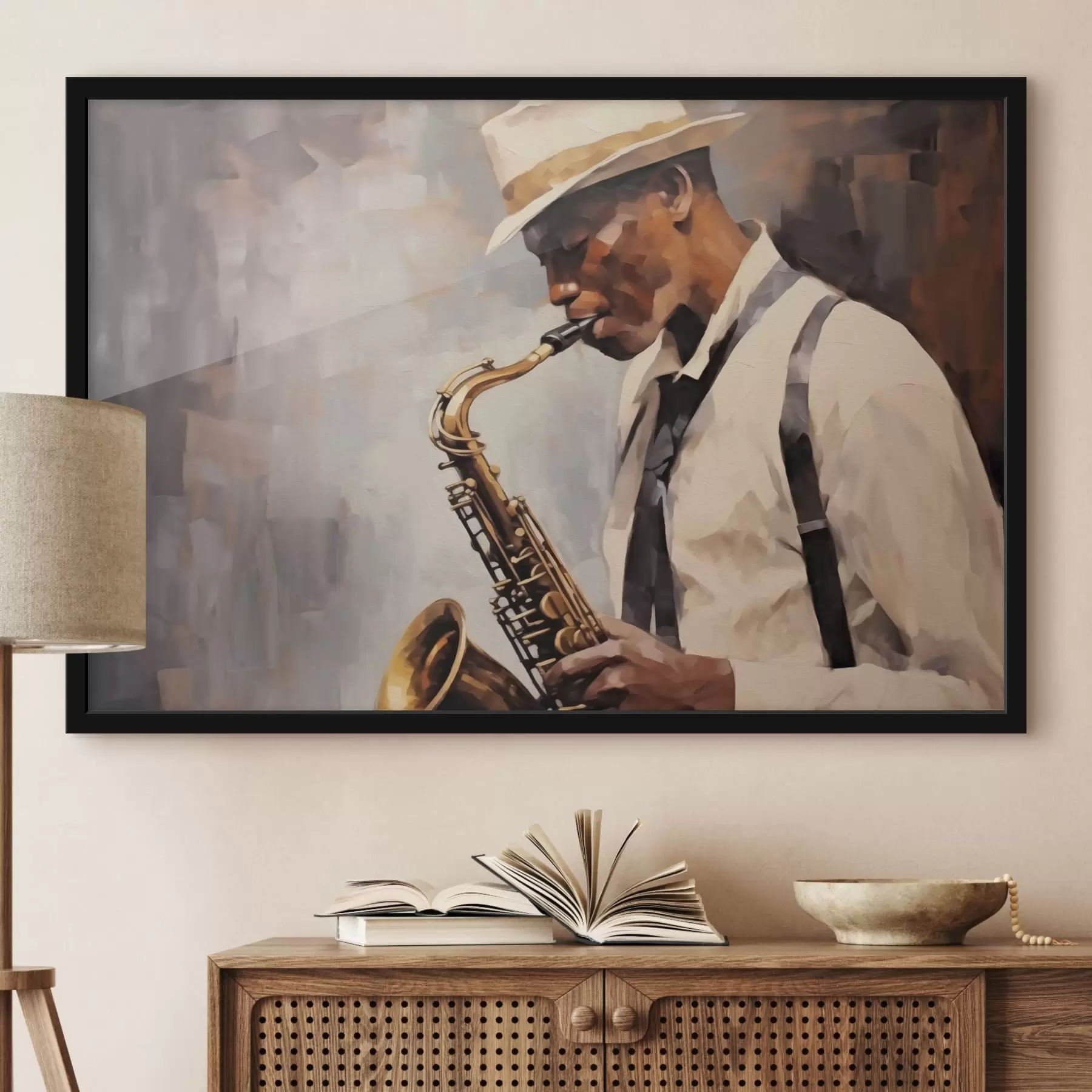 Papier peint Saxophoniste f43926