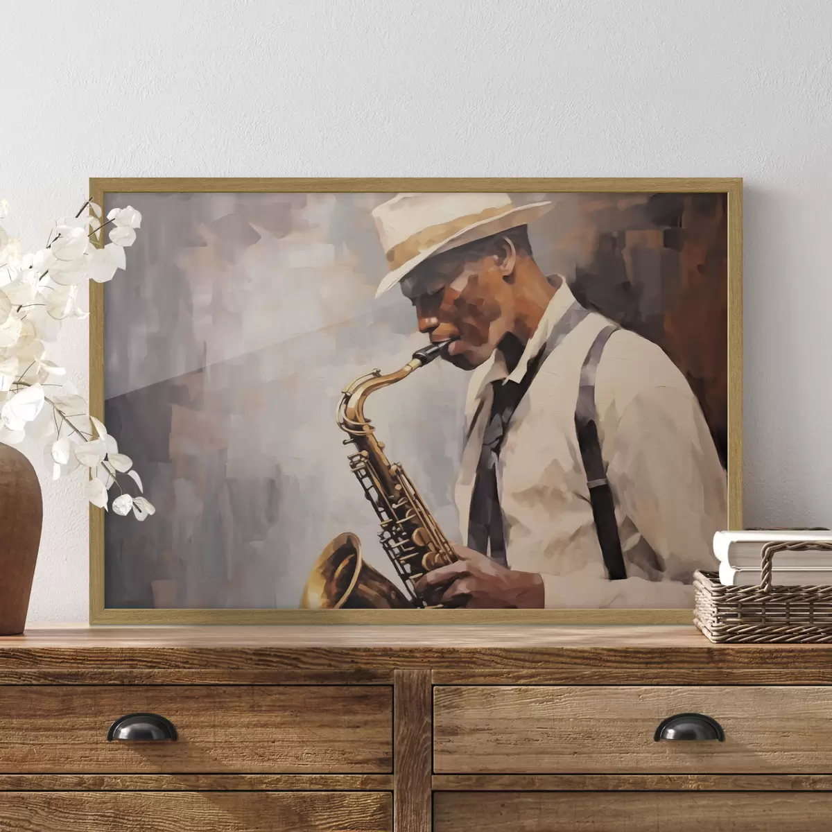 Poster Saxophoniste f43926