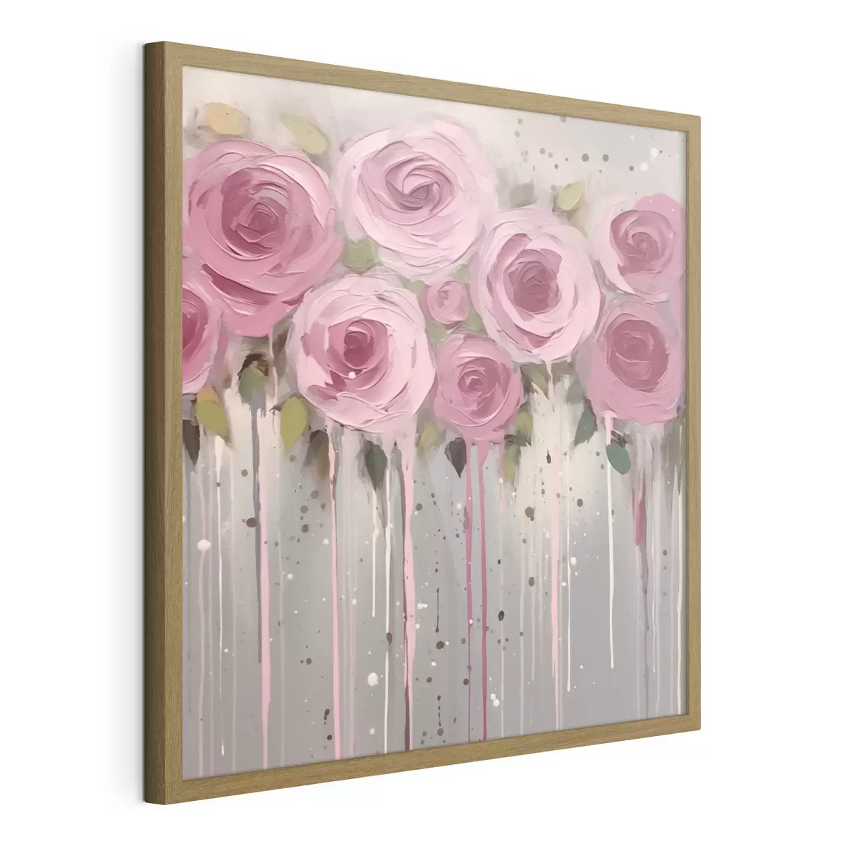 Poster Roses abstraction fleurs f43930