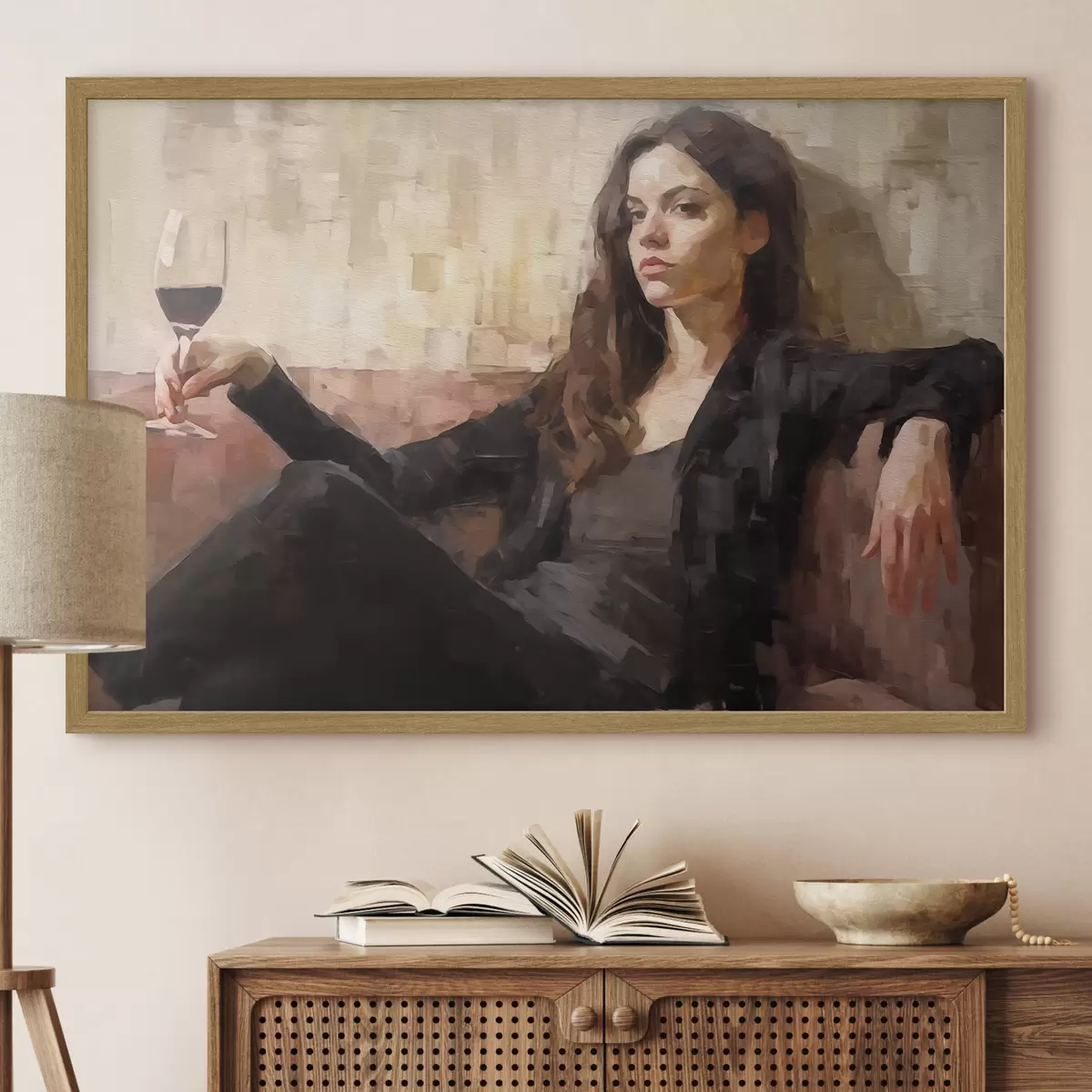 Poster Fille mystérieuse f43932