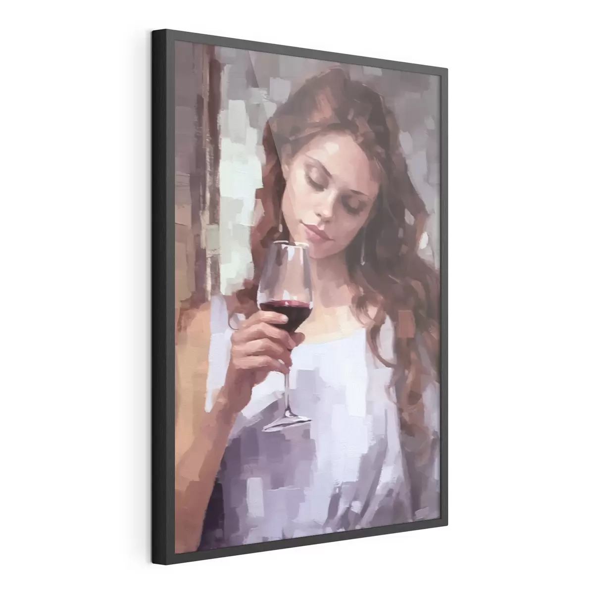 Poster Fille avec du vin f43936