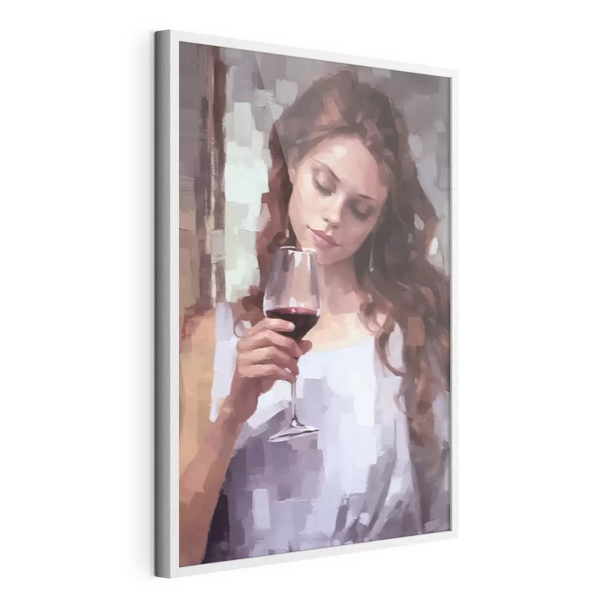 Poster Fille avec du vin f43936