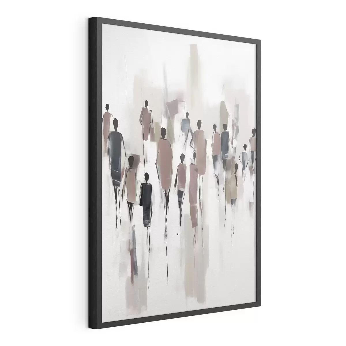 Poster Abstraction personnes foule f43485