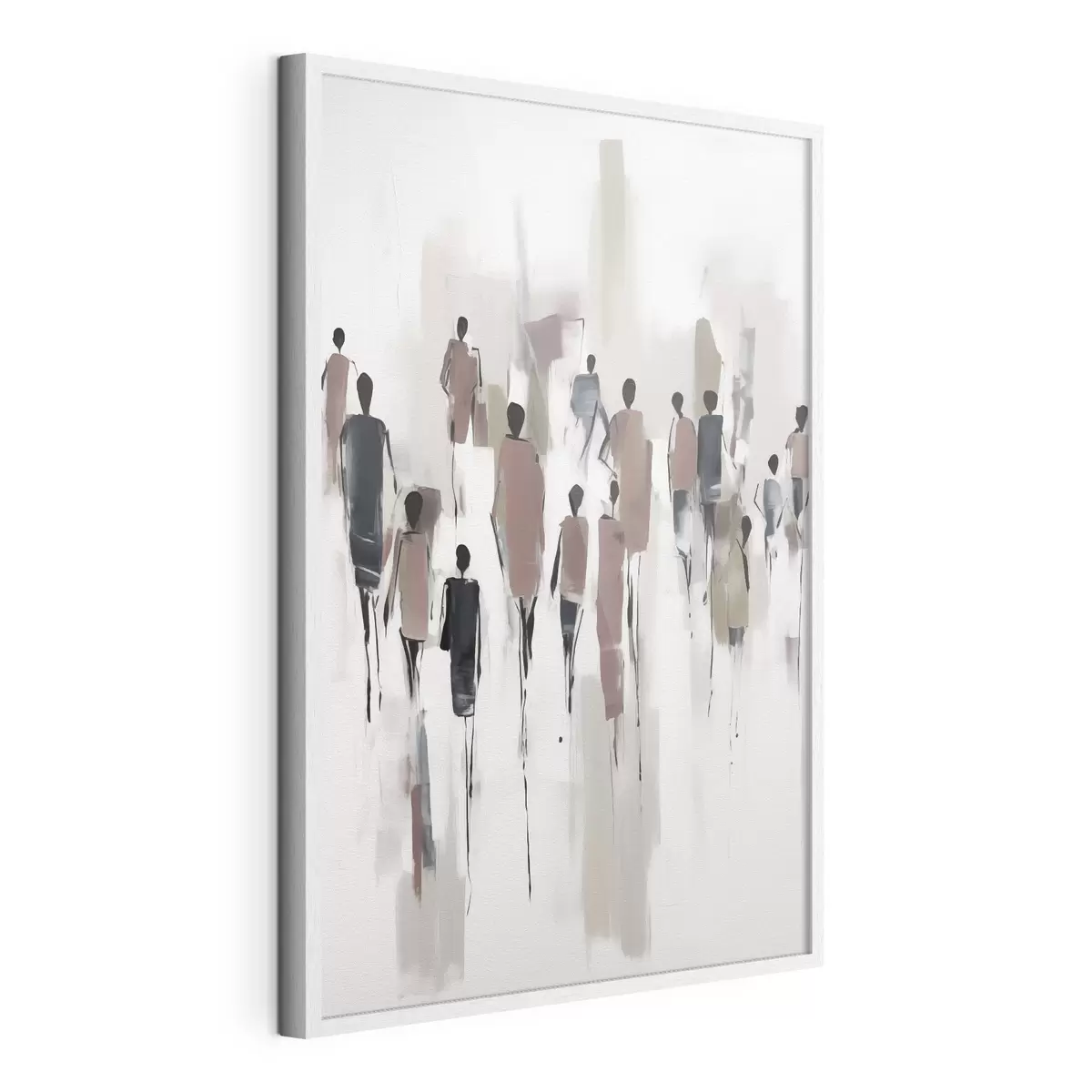 Poster Abstraction personnes foule f43485