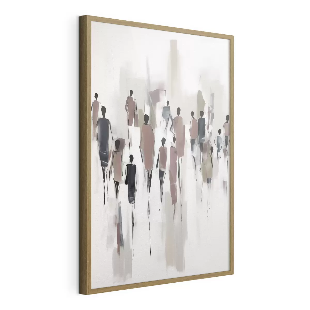 Poster Abstraction personnes foule f43485