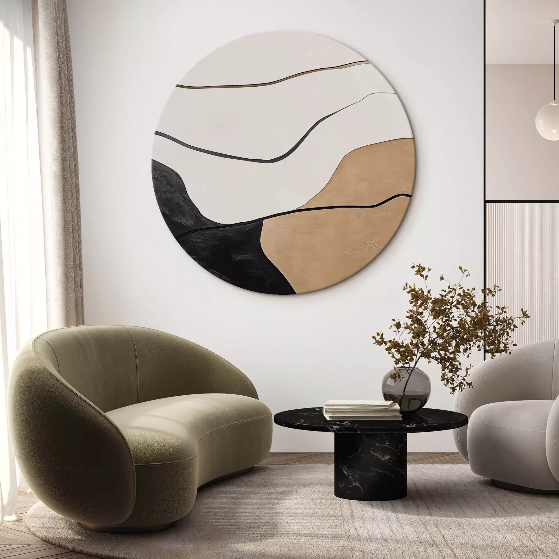 Tableau Abstraction avec imitation de texture r42998