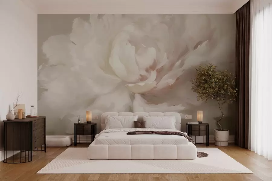 Papier peint Grande fleur de pivoine w03642