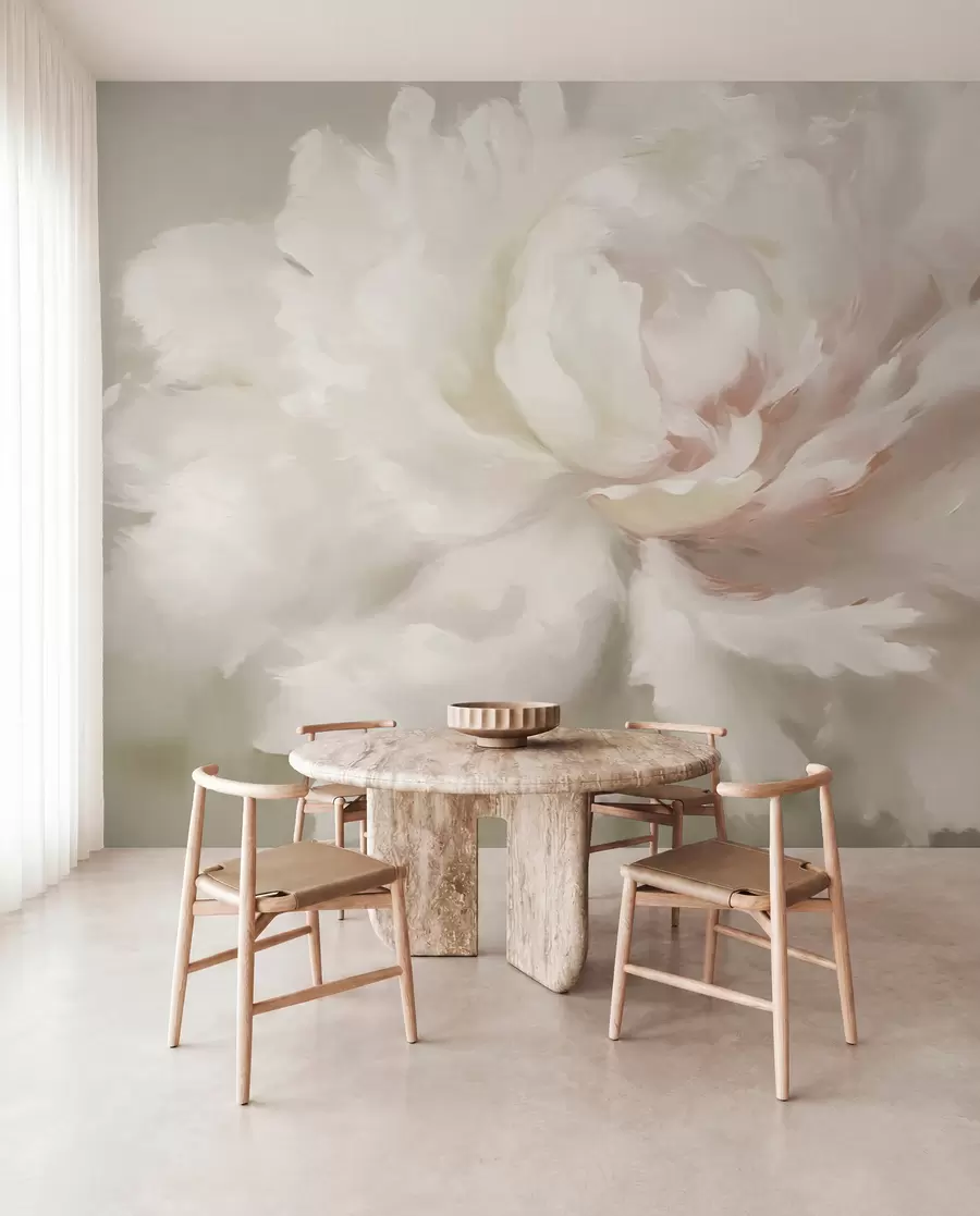 Papier peint Grande fleur de pivoine w03642