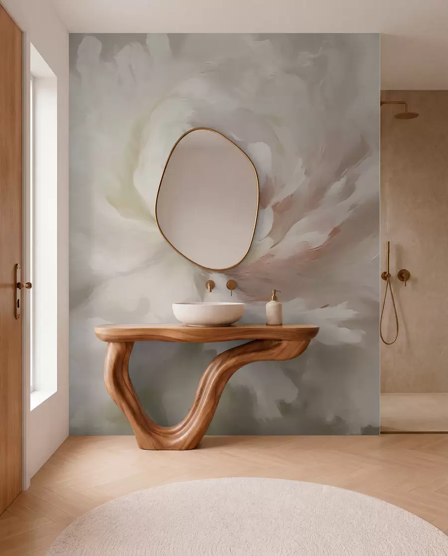 Papier peint Grande fleur de pivoine w03642