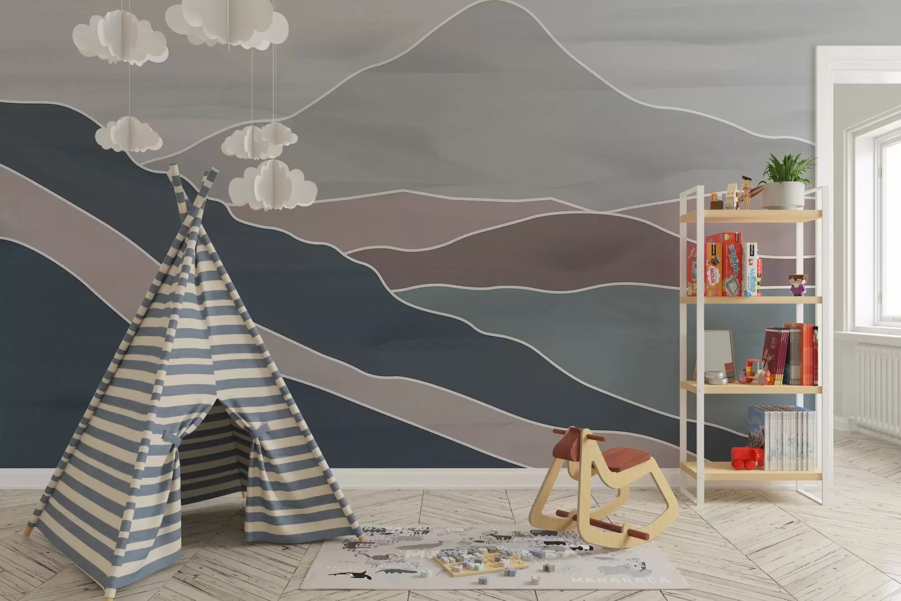 Papier peint Horizons muets w03627v2
