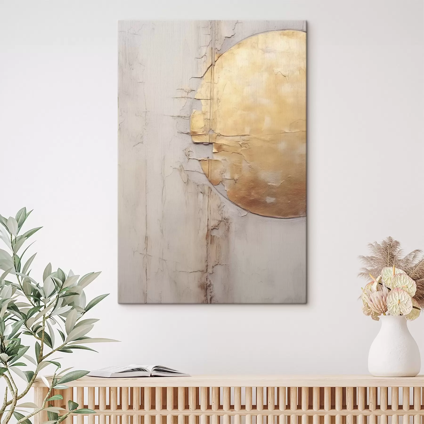 Tableau Abstraction texturée s43979