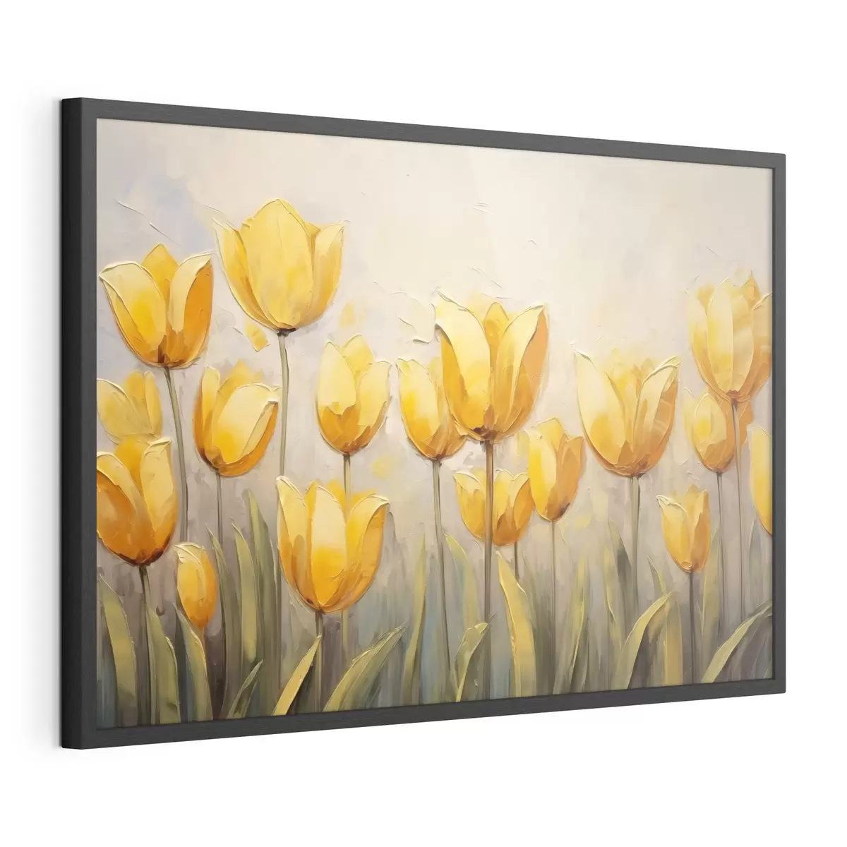 Poster Tulipes jaunes f43977
