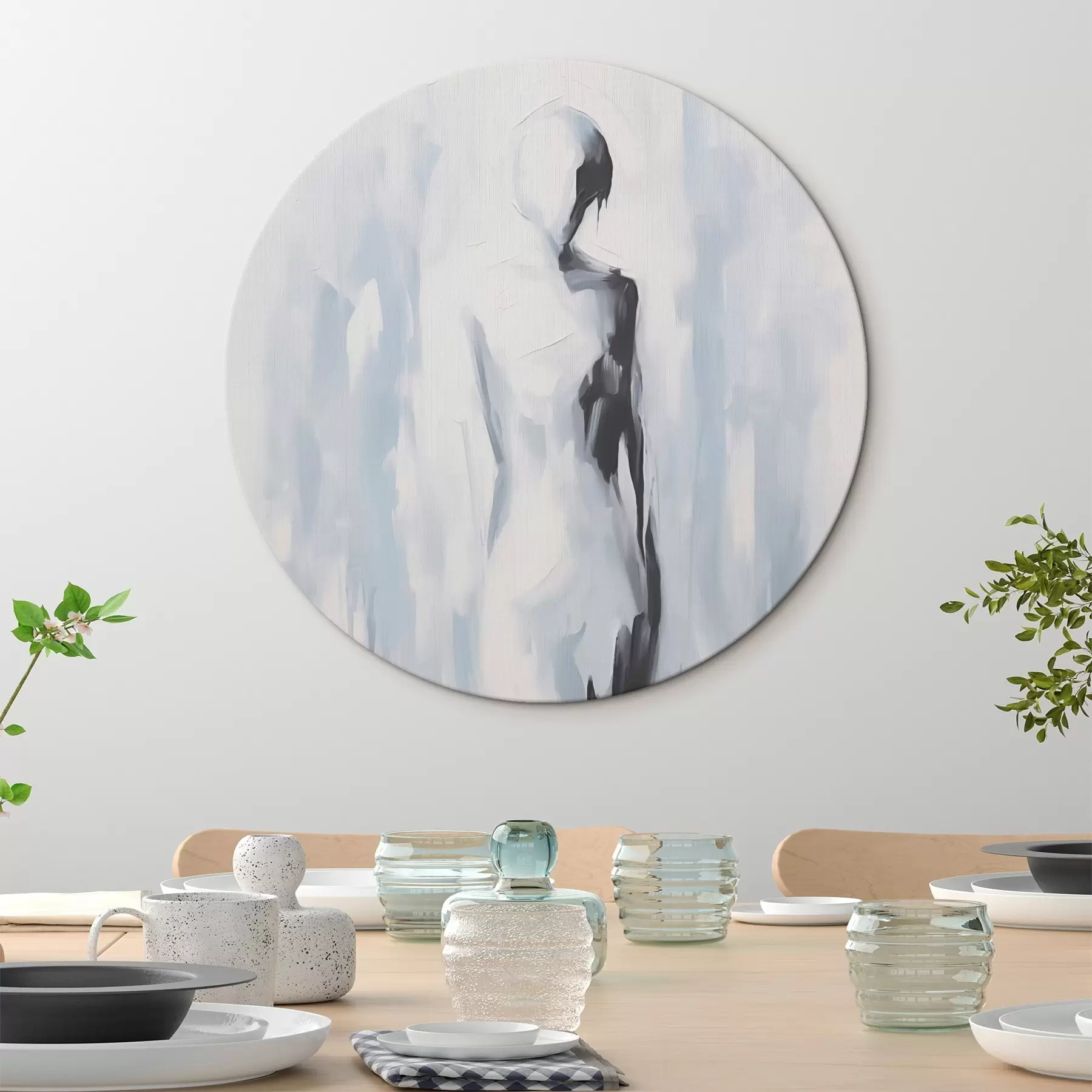 Tableau Silhouette abstraite r44049