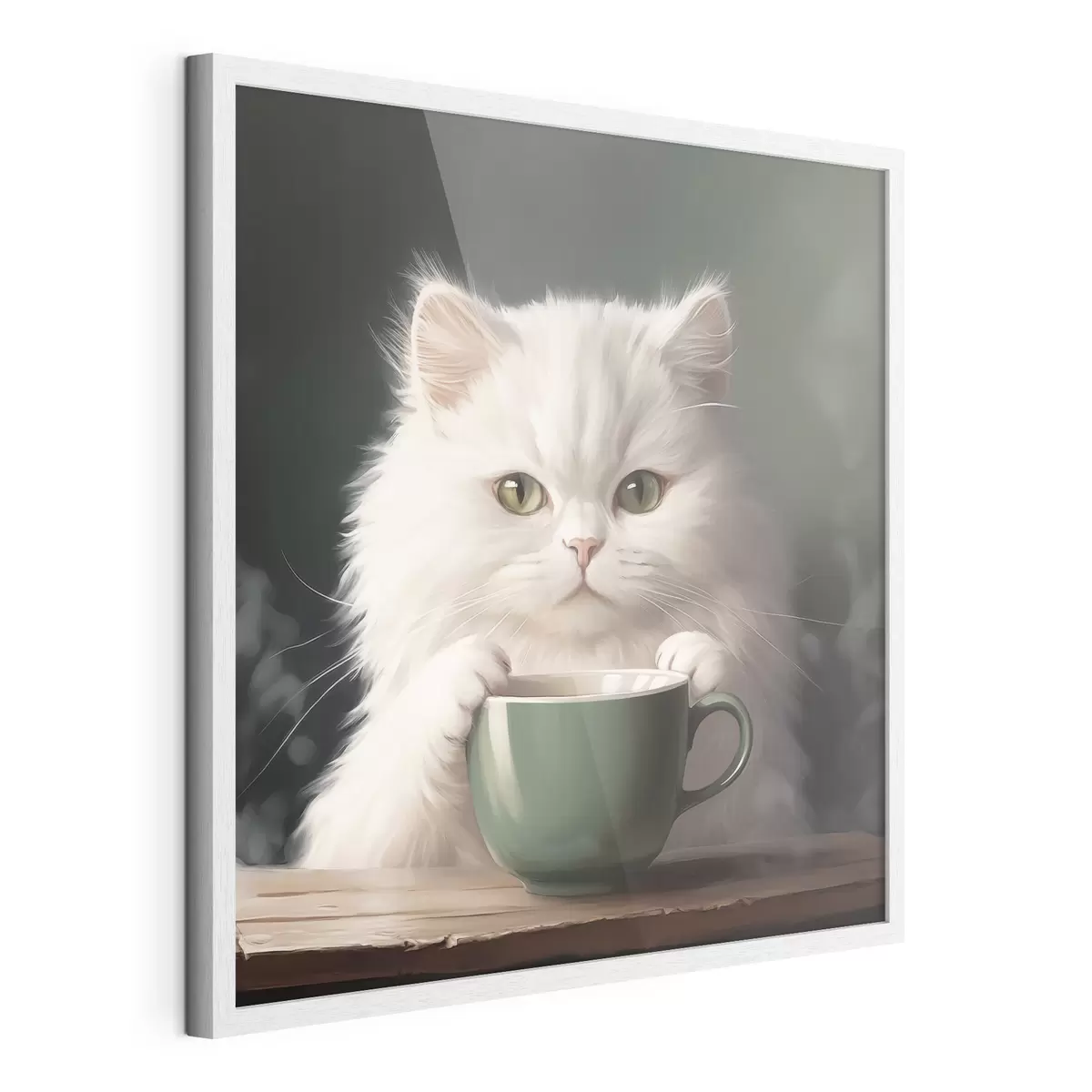 Poster Thé avec le chat f44032