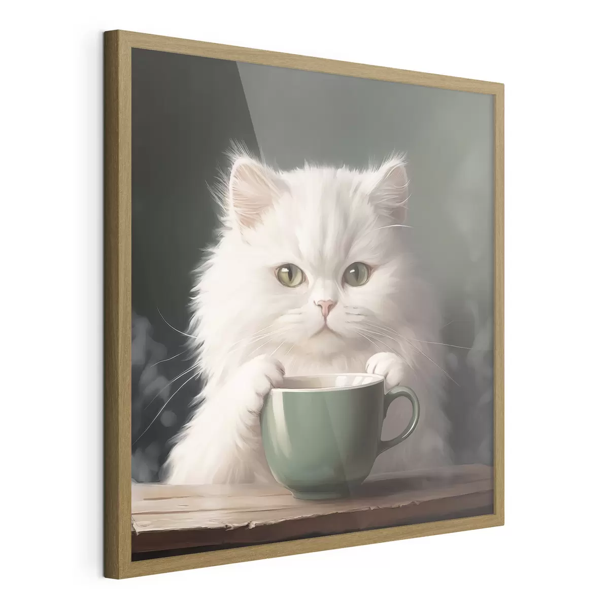 Poster Thé avec le chat f44032