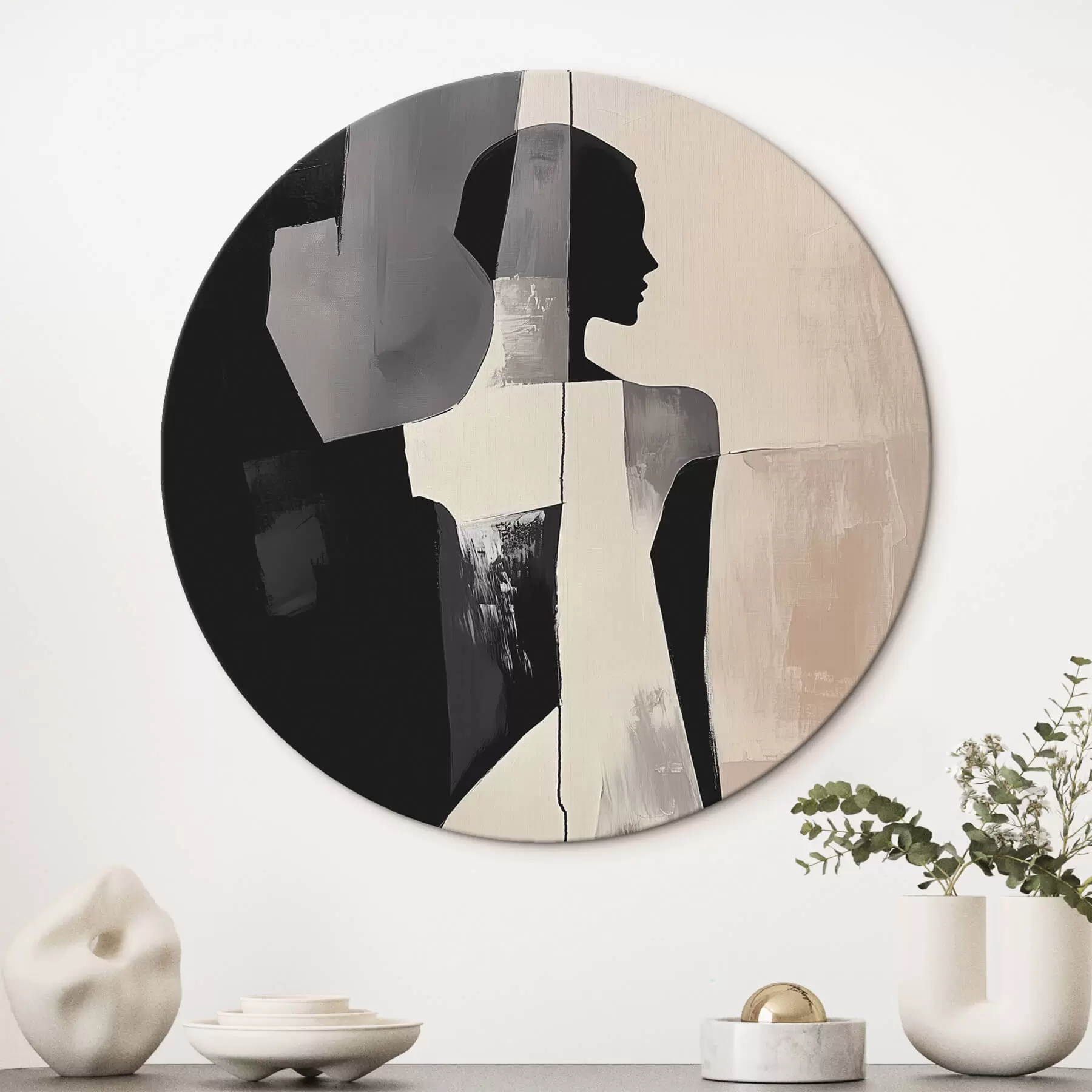 Tableau Silhouette abstraite r43969