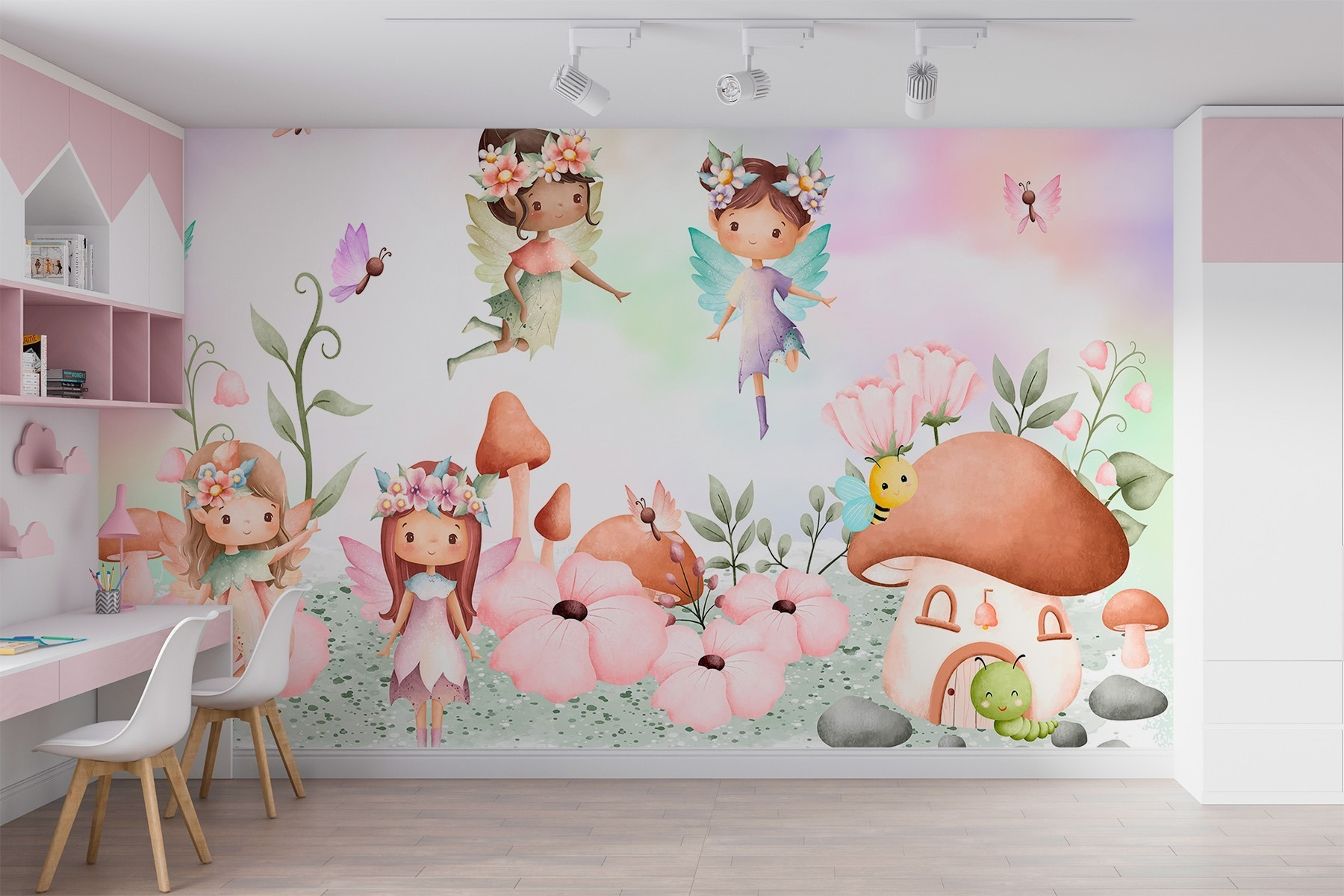 Papier peint Panoramique Dinosaures pour Bébé