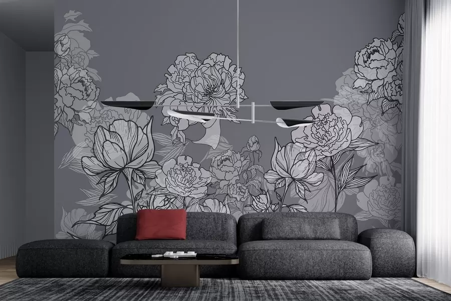 Papier peint Fleurs fines et fragiles w03792v2