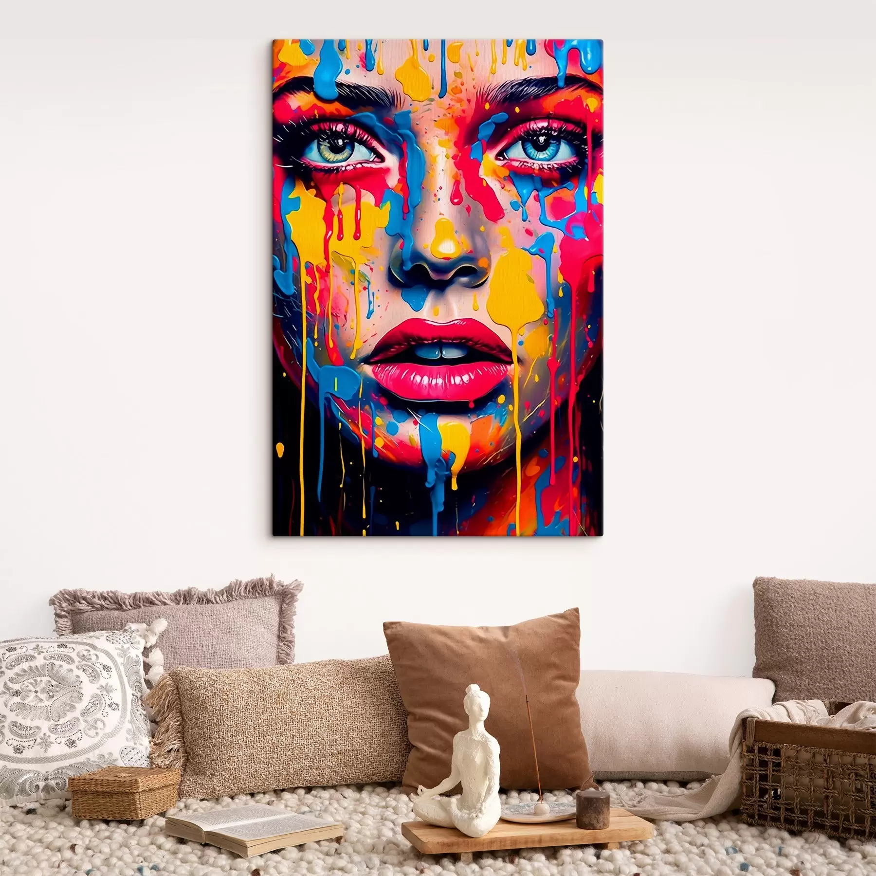 Tableau Visage peint s44104
