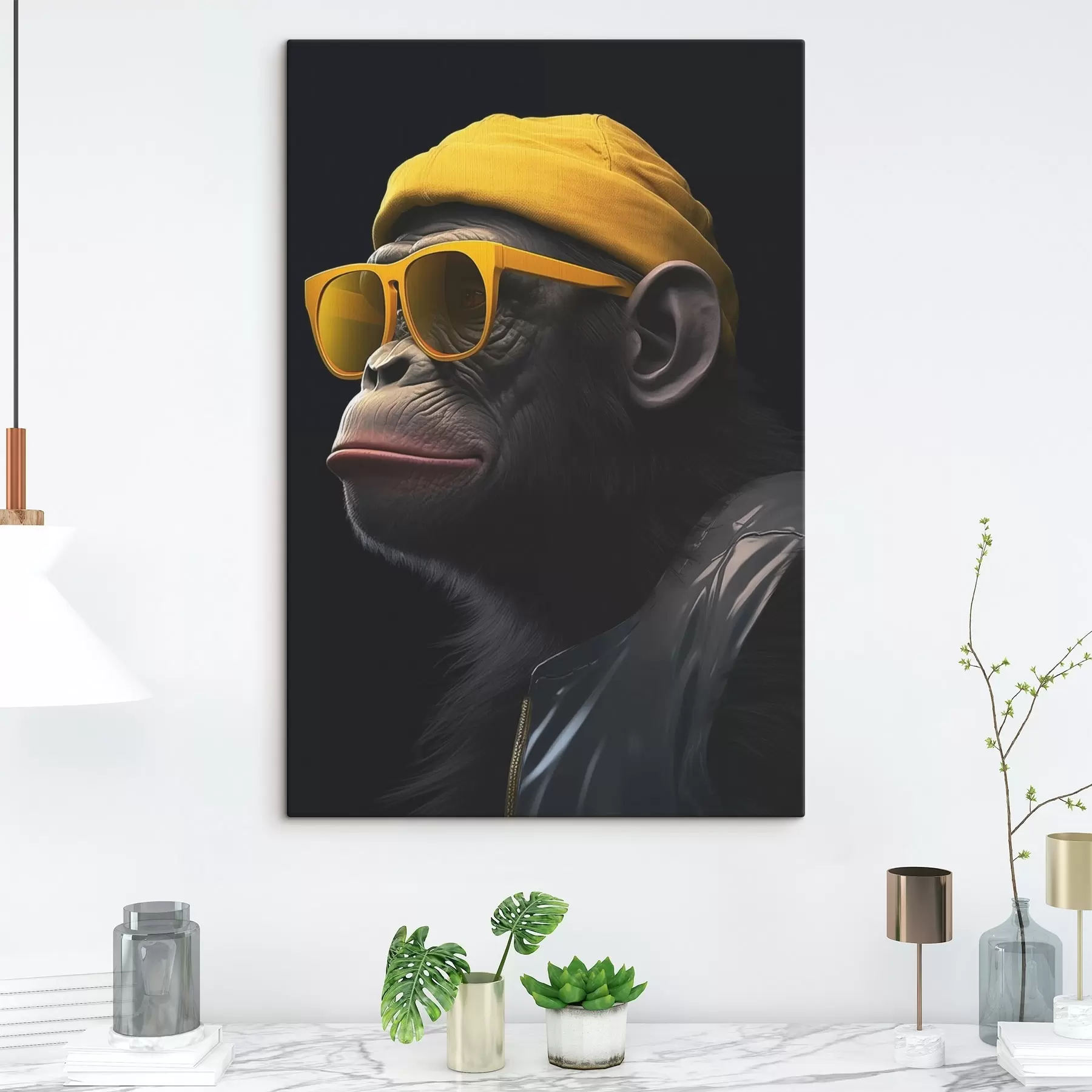 Papier peint Singe dans un chapeau s44109