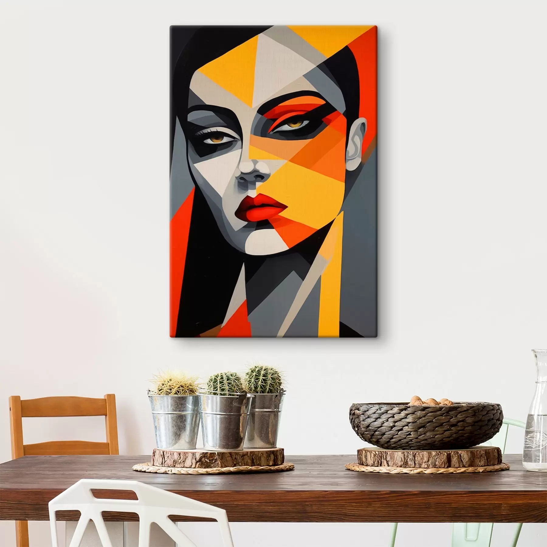 Tableau Visage abstrait s44111