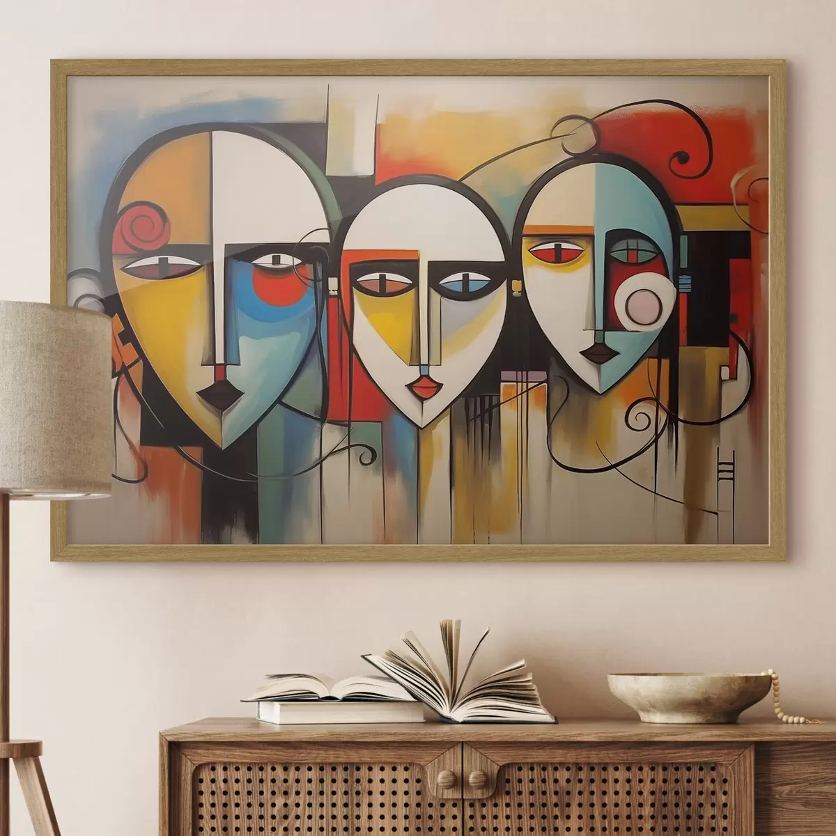 Poster Visages abstraits f44118