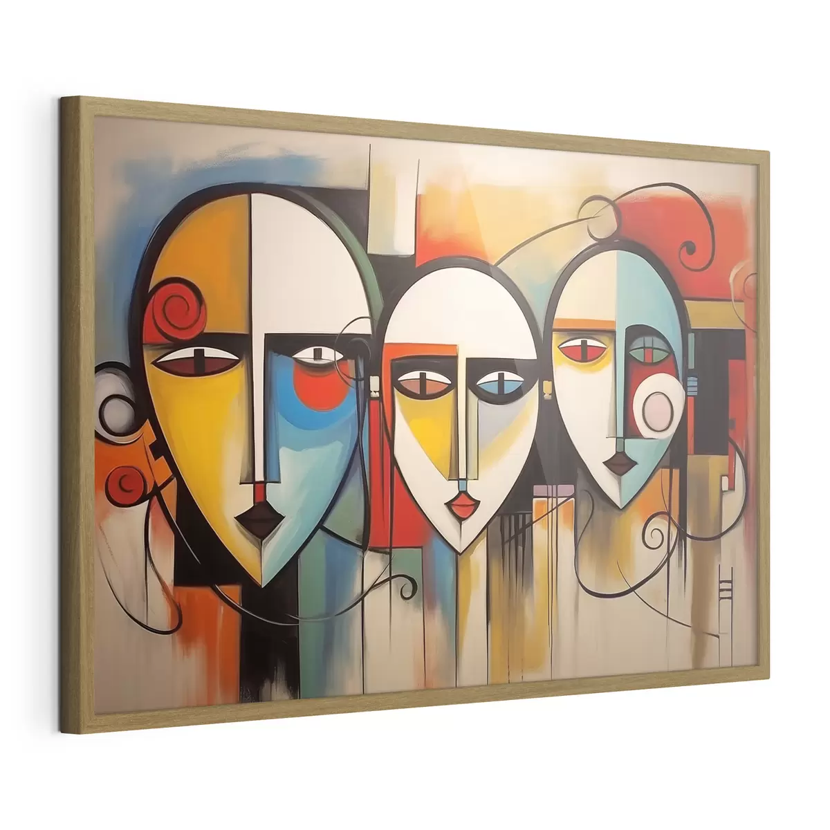 Poster Visages abstraits f44118