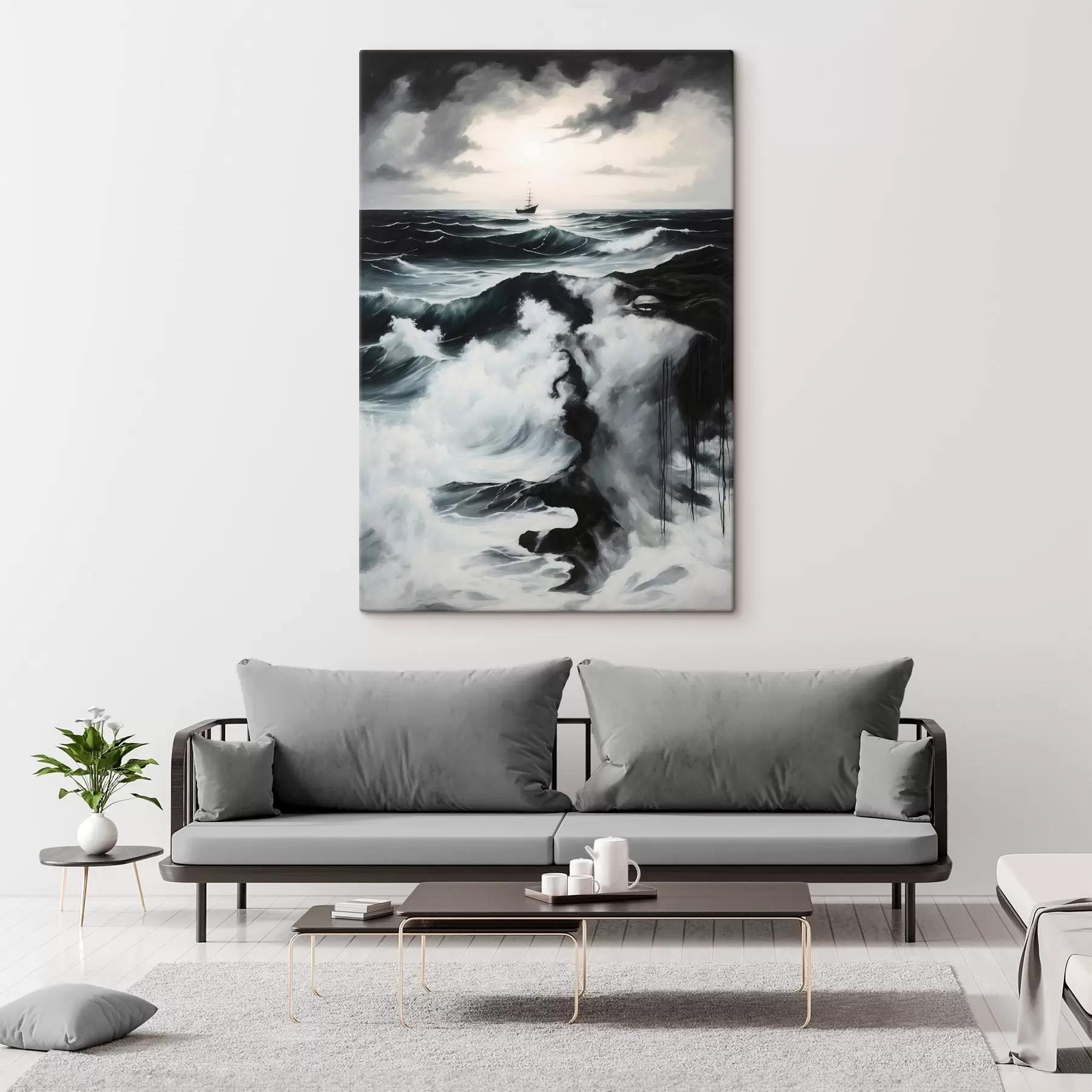 Tableau Mer agitée s44071