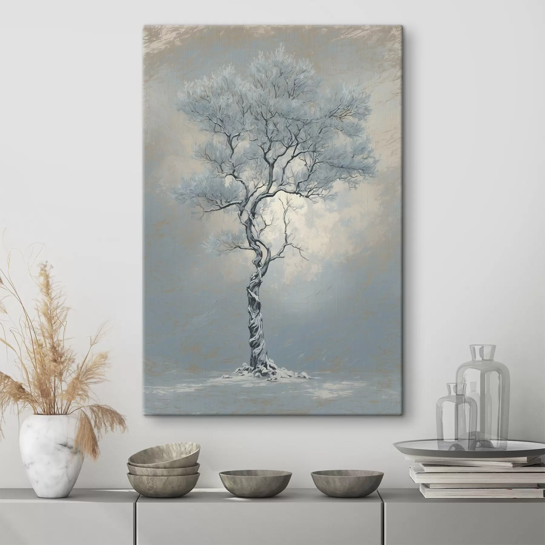 Tableau Arbre gelé s44087