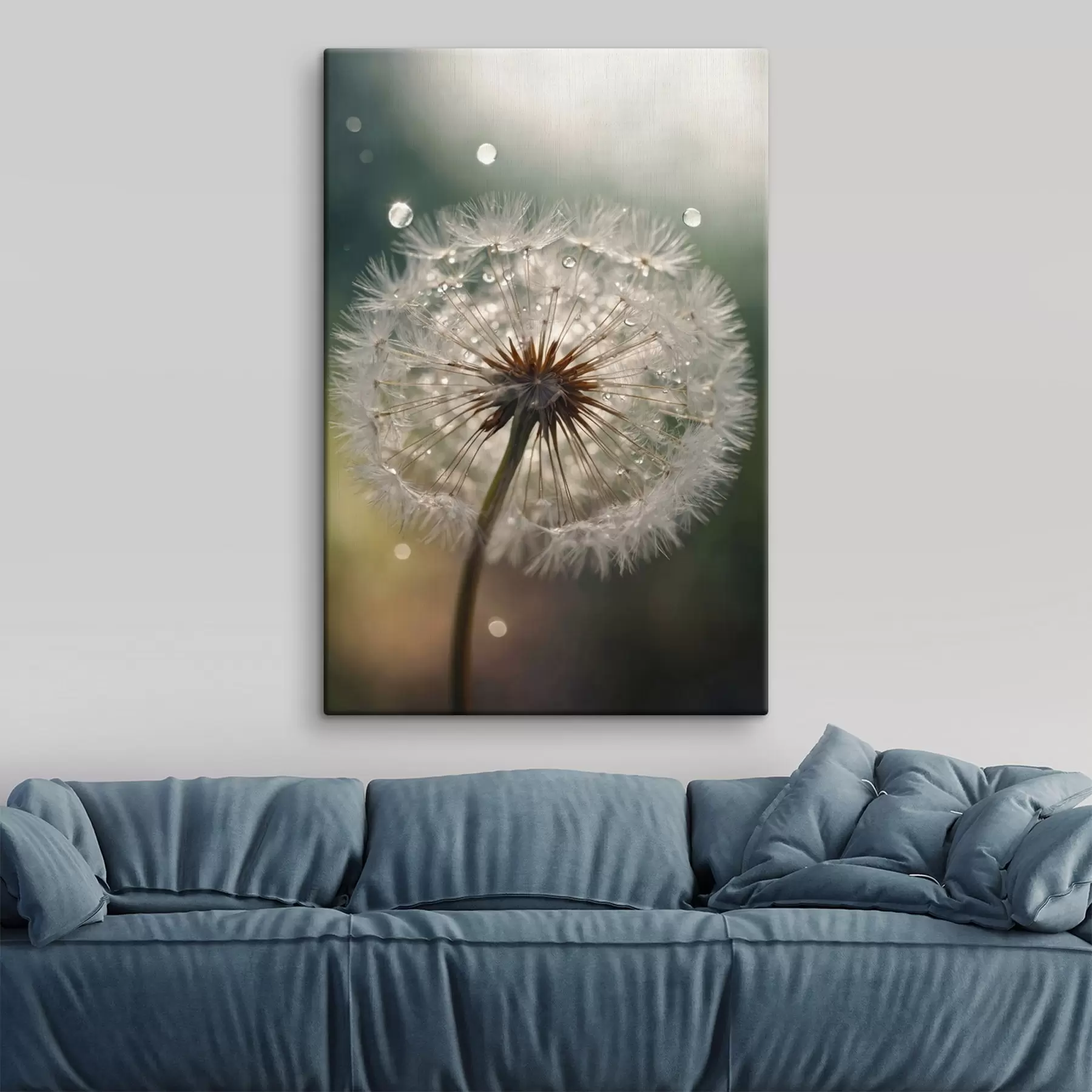 Papier peint Pissenlit sur fond flou s44097
