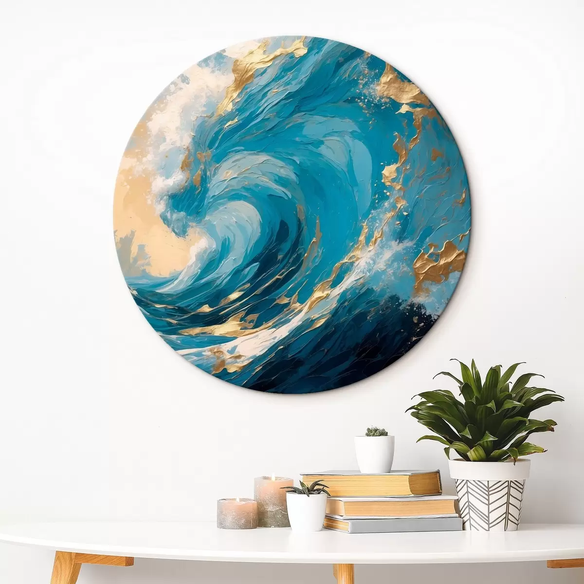 Tableaux rondes Montée du tsunami r44084