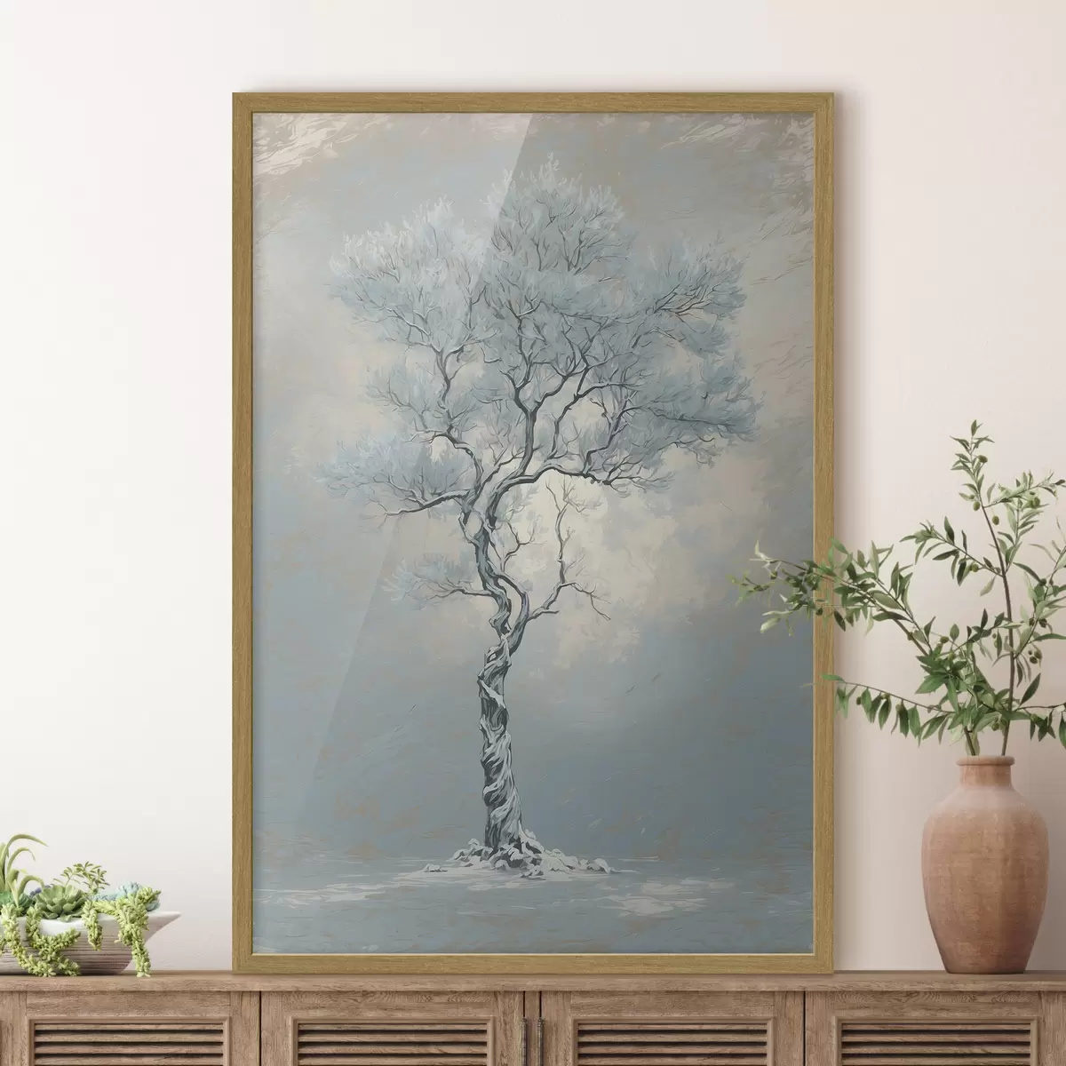 Poster Arbre gelé f44087