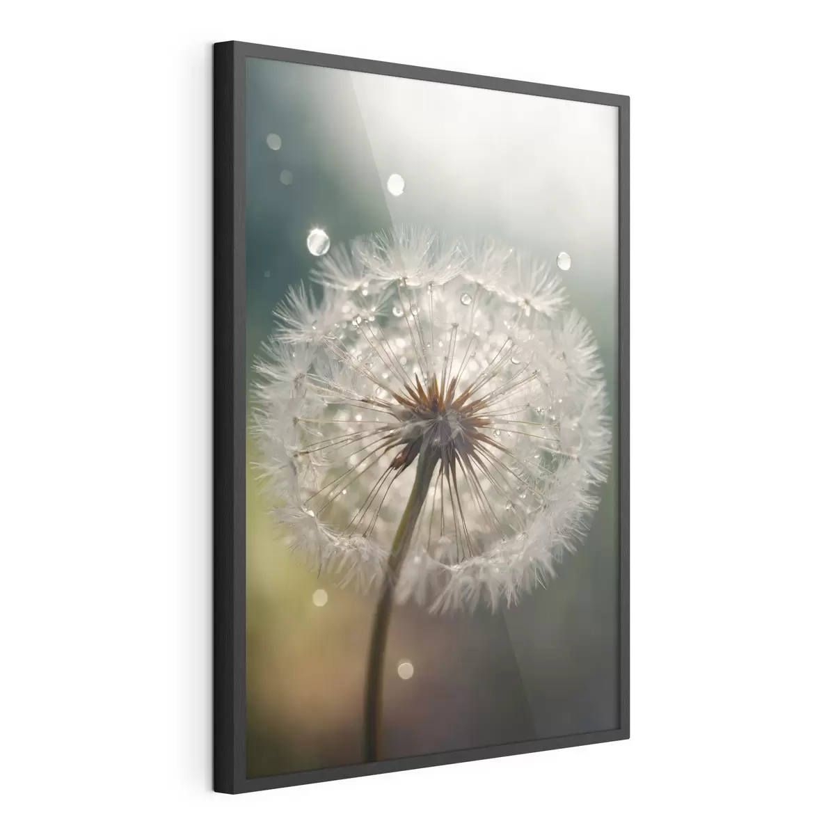 Poster Pissenlit sur fond flou f44097