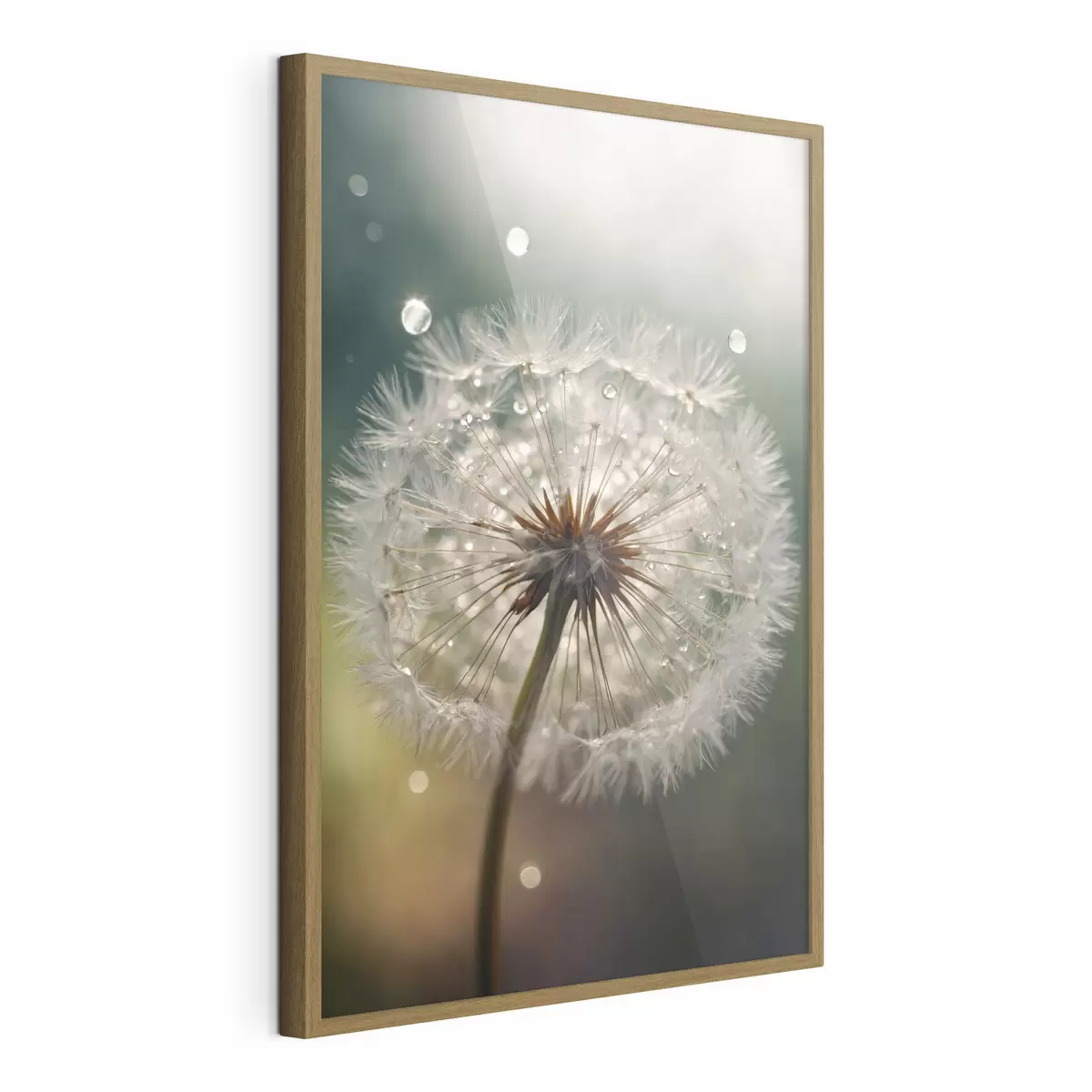 Poster Pissenlit sur fond flou f44097