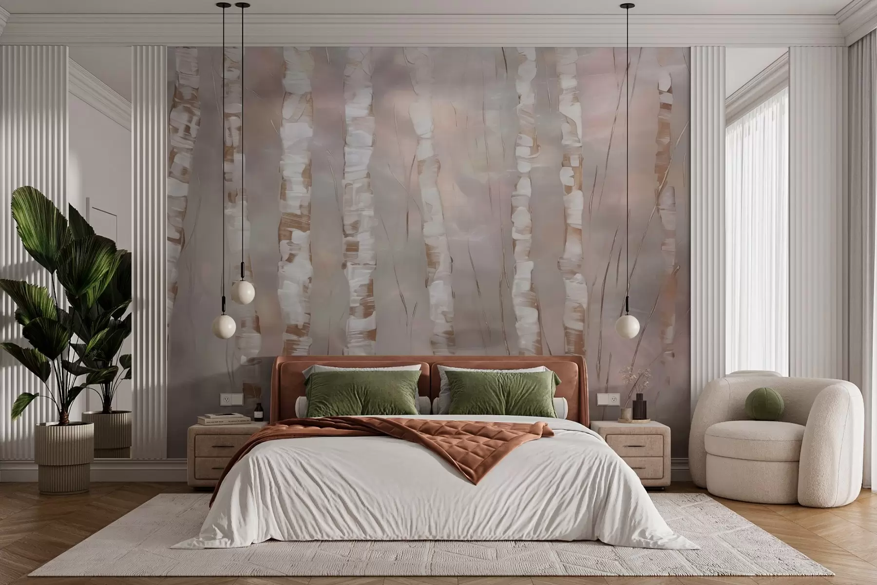 Papier peint Arbres abstraits w03851