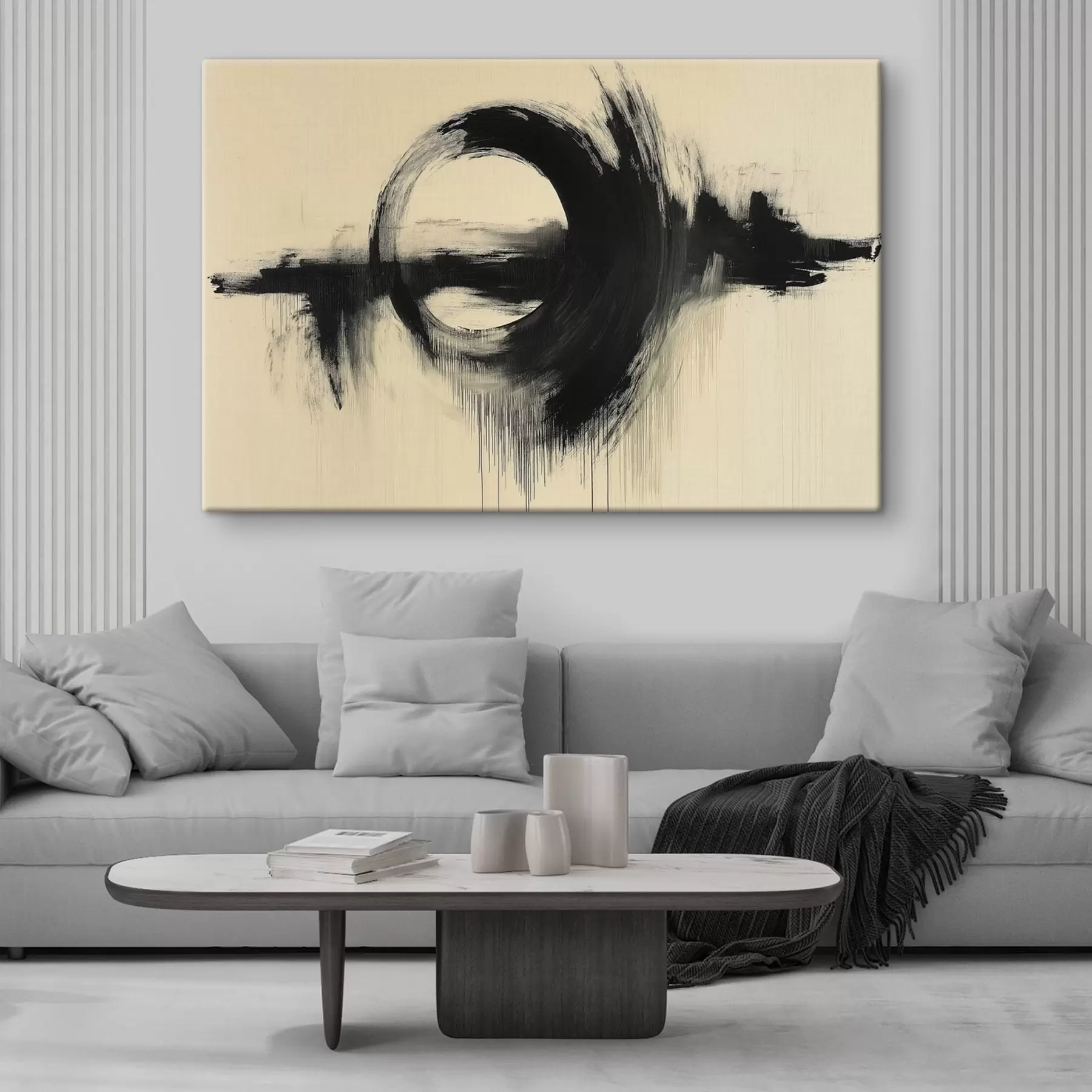 Tableau Soleil noir s44173