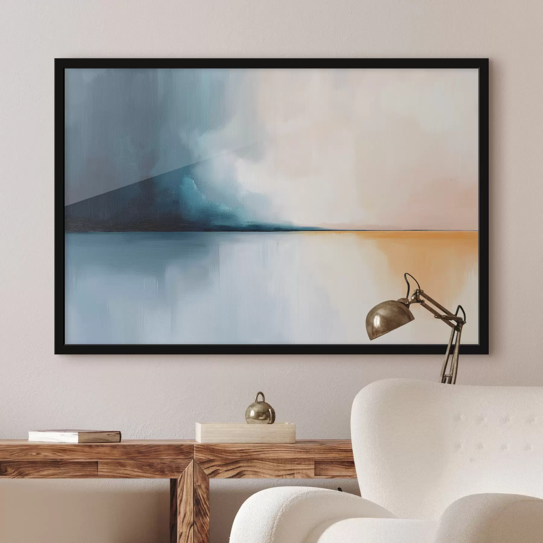 Papier peint Montagnes dans les tons verts f44171