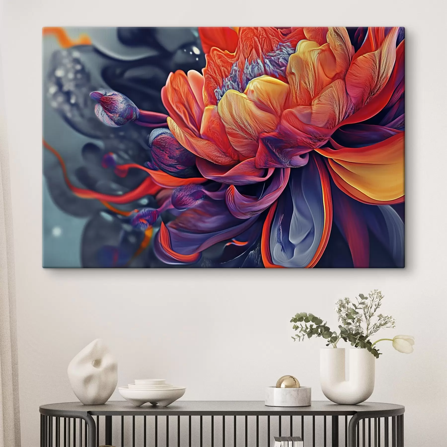 Tableau Grande fleur lumineuse s44214