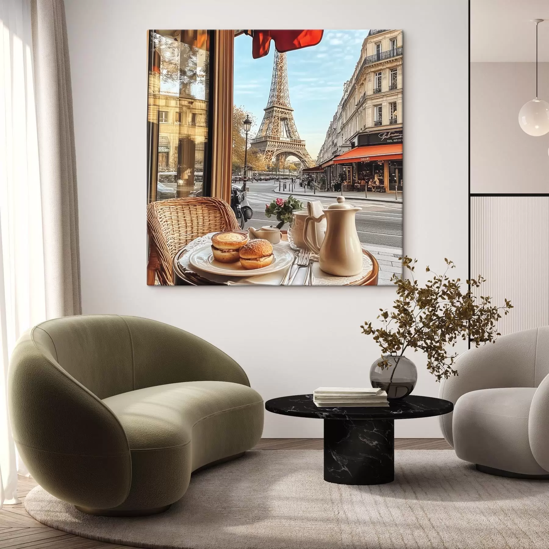 Tableau Petit-déjeuner à Paris s44224