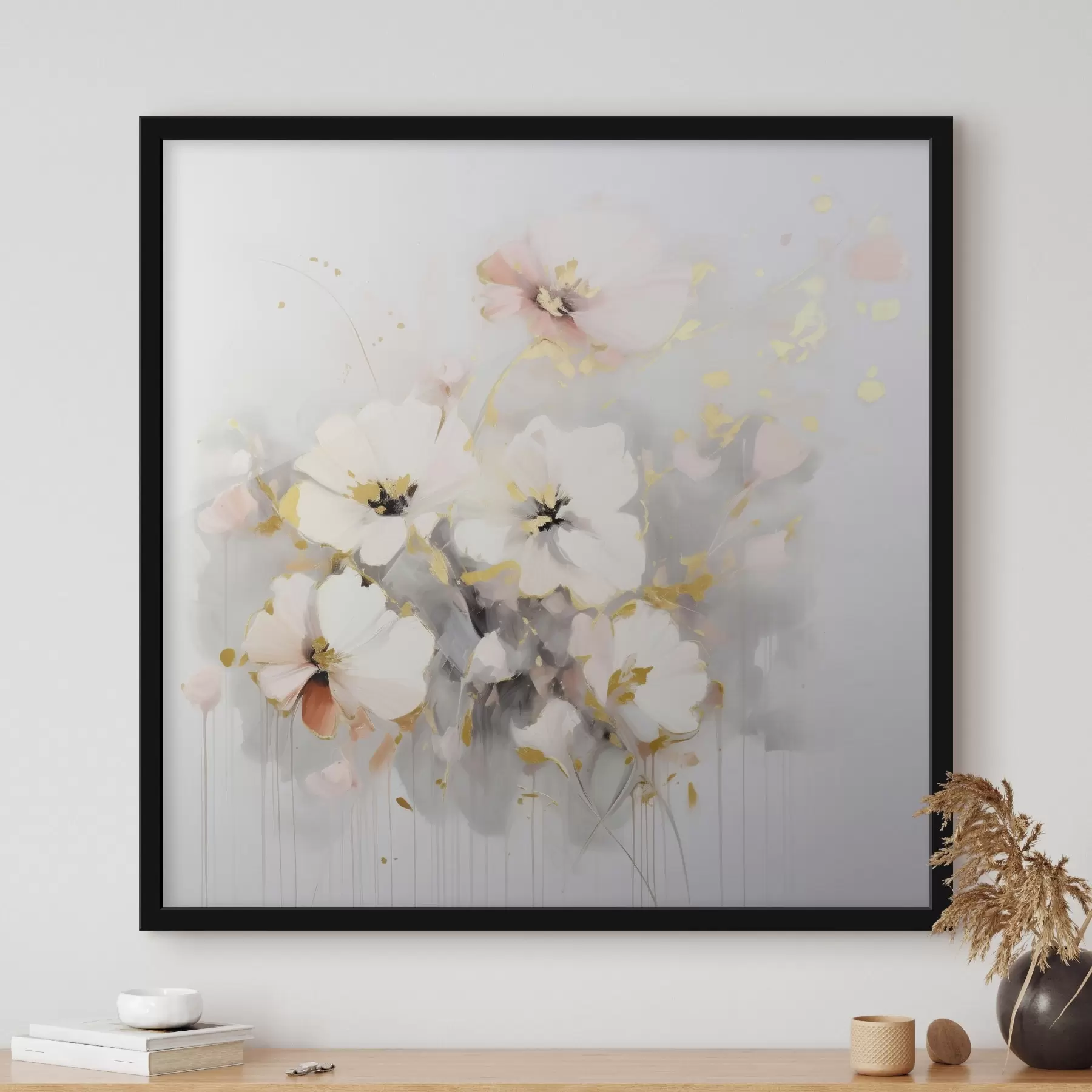 Papier peint Fleurs aériennes en style aquarelle f43902
