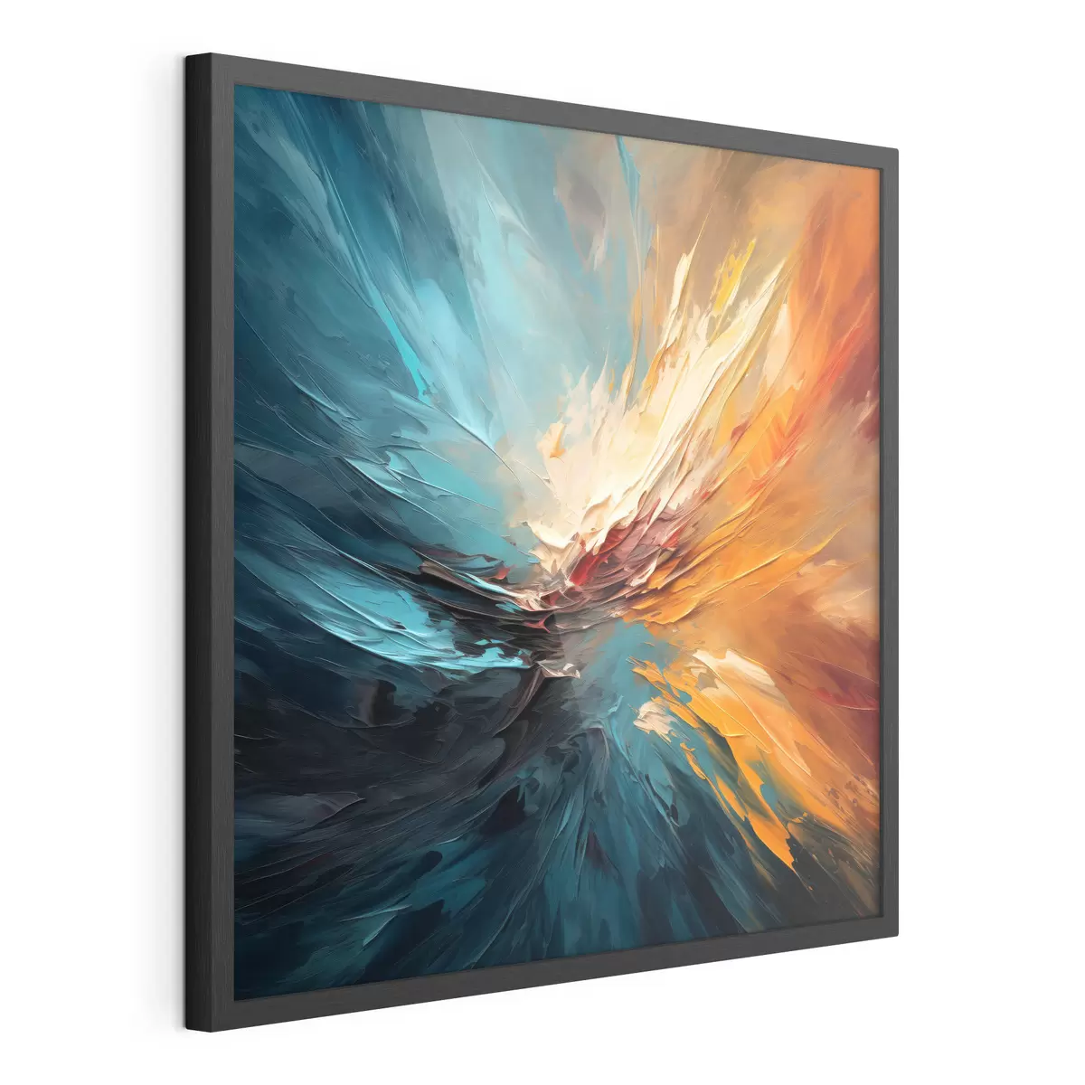 Poster Tourbillon abstrait de couleurs f44042