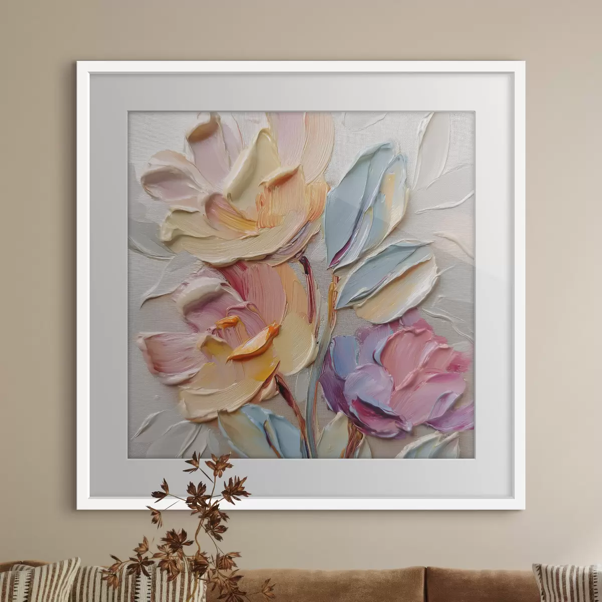 Poster Pétales en pastel f44240