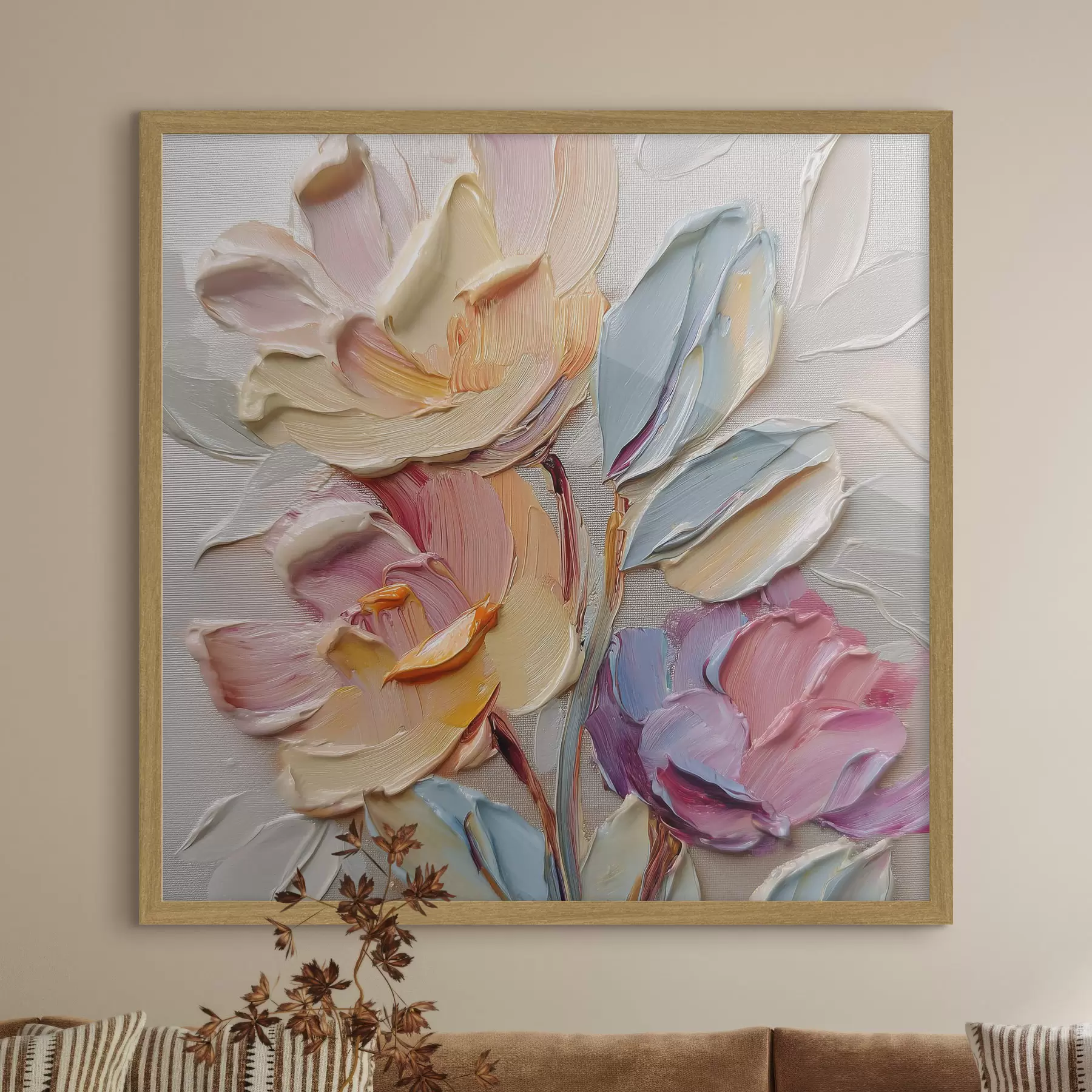Papier peint Pétales en pastel f44240