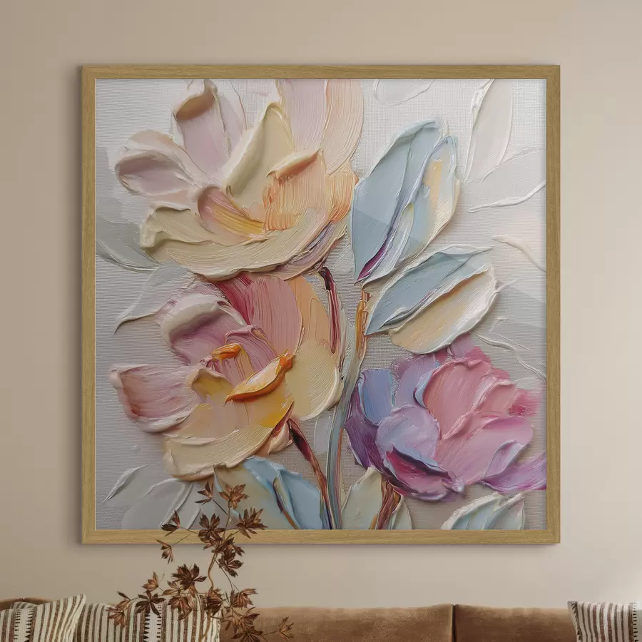 Papier peint Pétales en pastel f44240